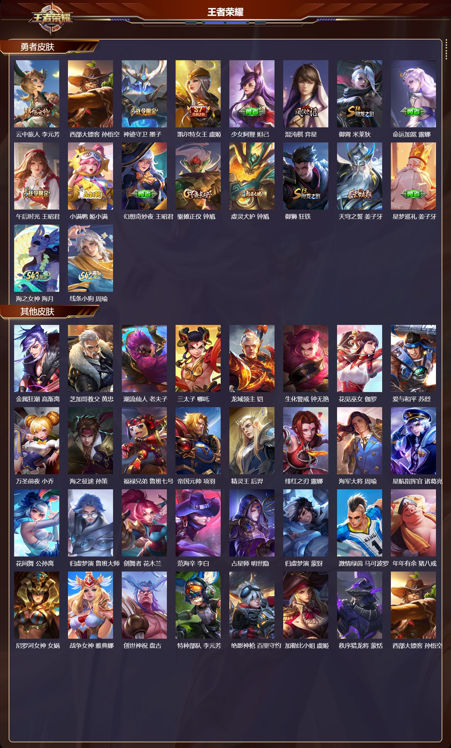 WZMK4318617王者荣耀账号详情图2