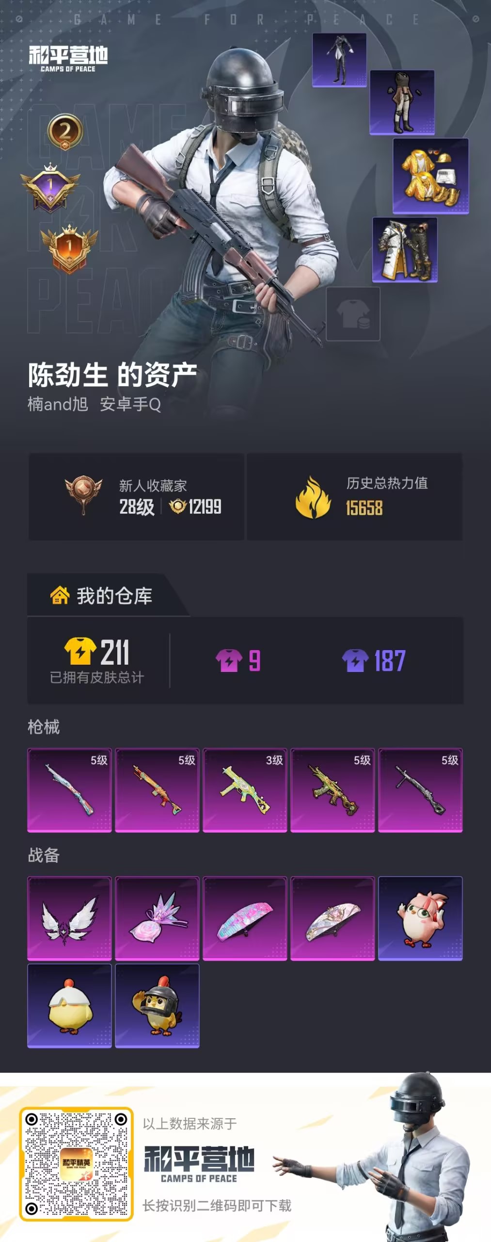 HPZM4186066和平精英账号详情图2