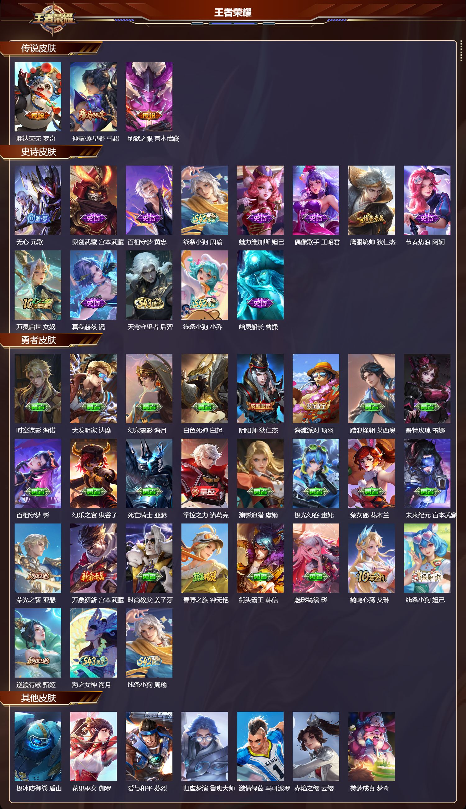 WZMK4319684王者荣耀账号详情图1