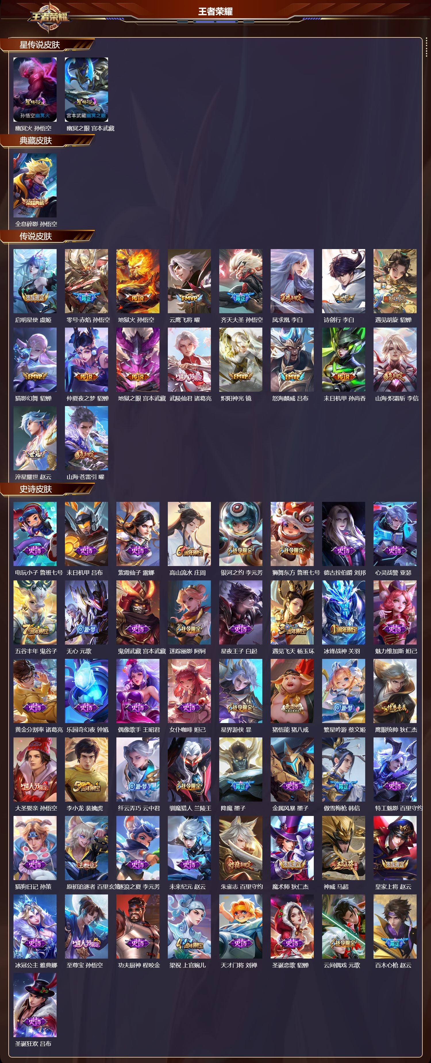 WZMK4319571王者荣耀账号详情图1