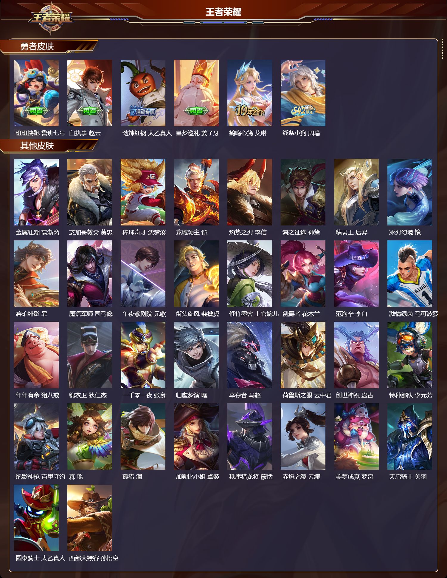 WZMK4319609王者荣耀账号详情图3