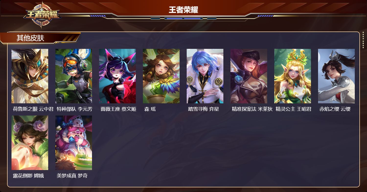 WZMK4319552王者荣耀账号详情图3