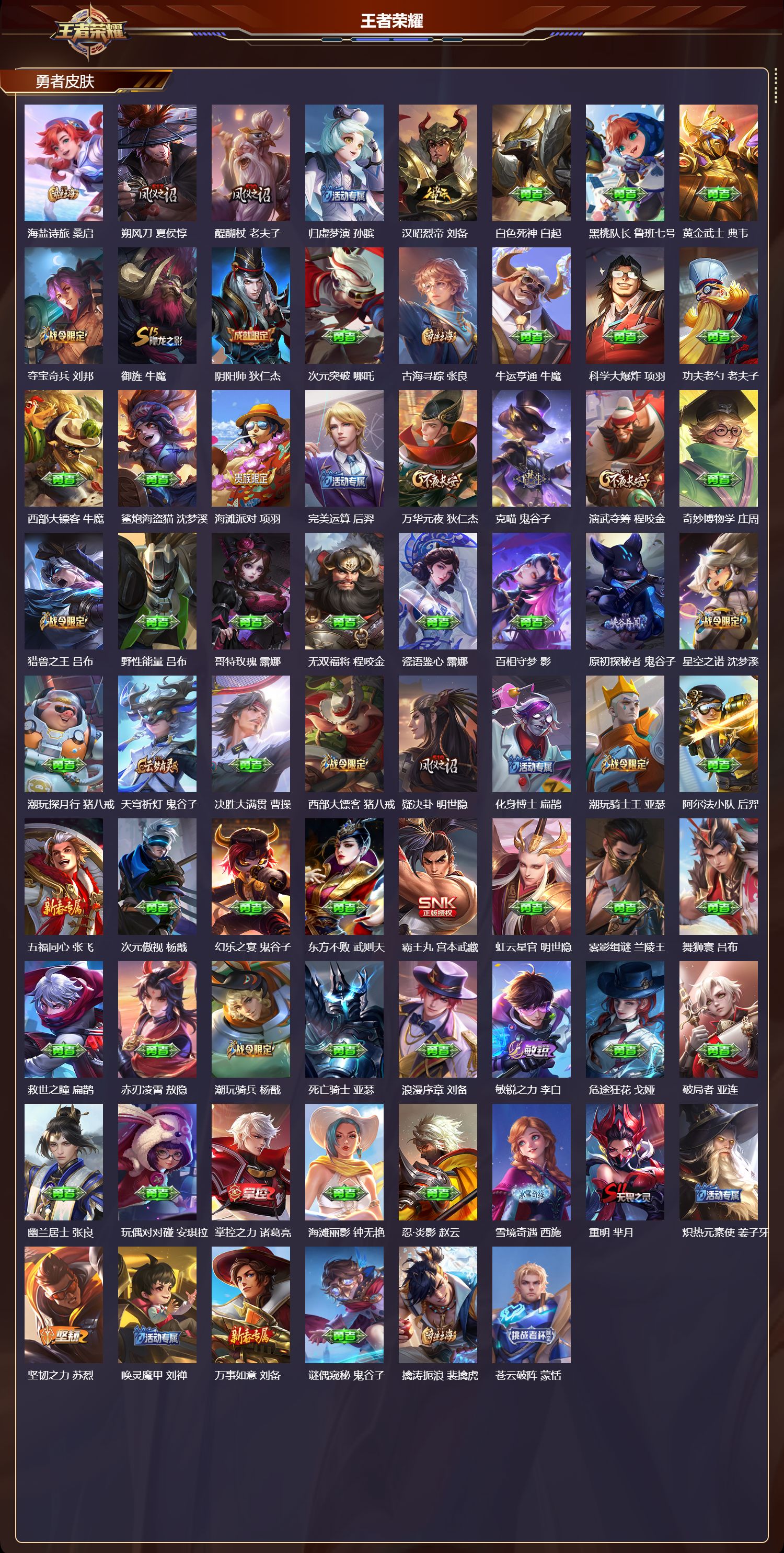 WZMK4319607王者荣耀账号详情图3