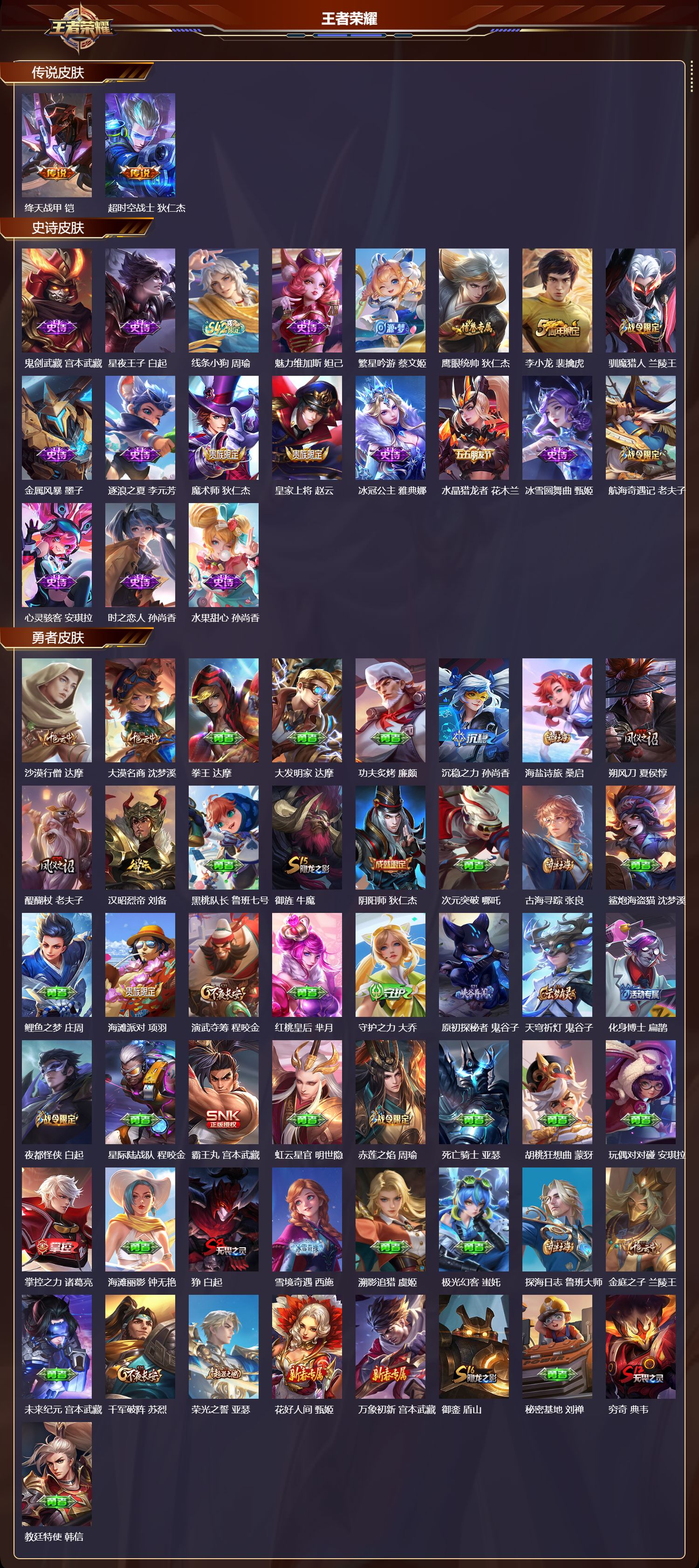 WZMK4318617王者荣耀账号详情图1