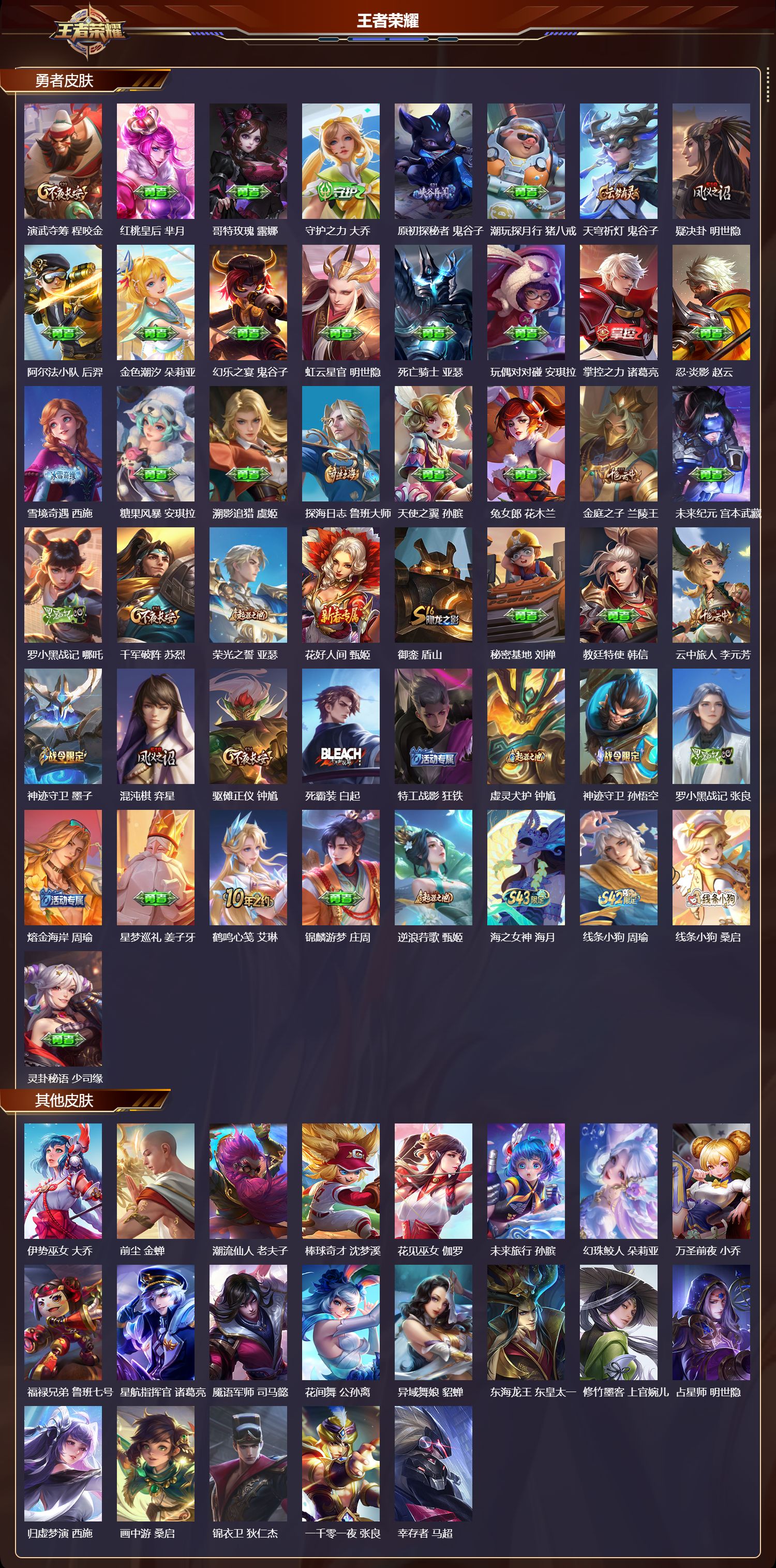 WZMK4319552王者荣耀账号详情图2