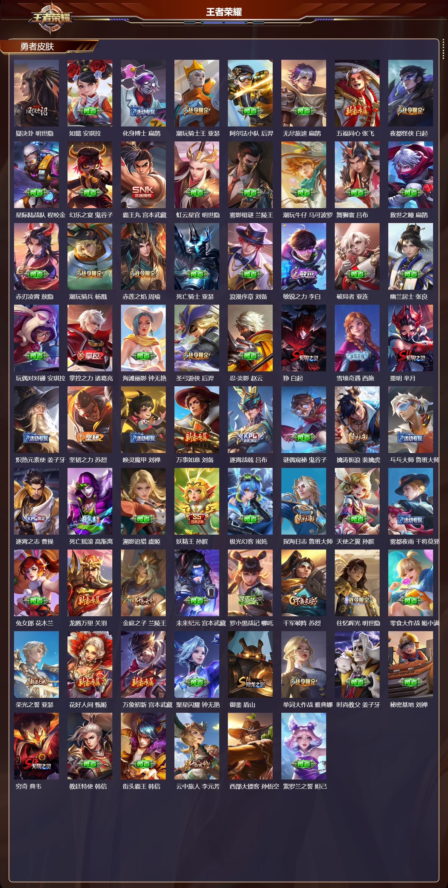 WZQM4278677王者荣耀账号详情图5