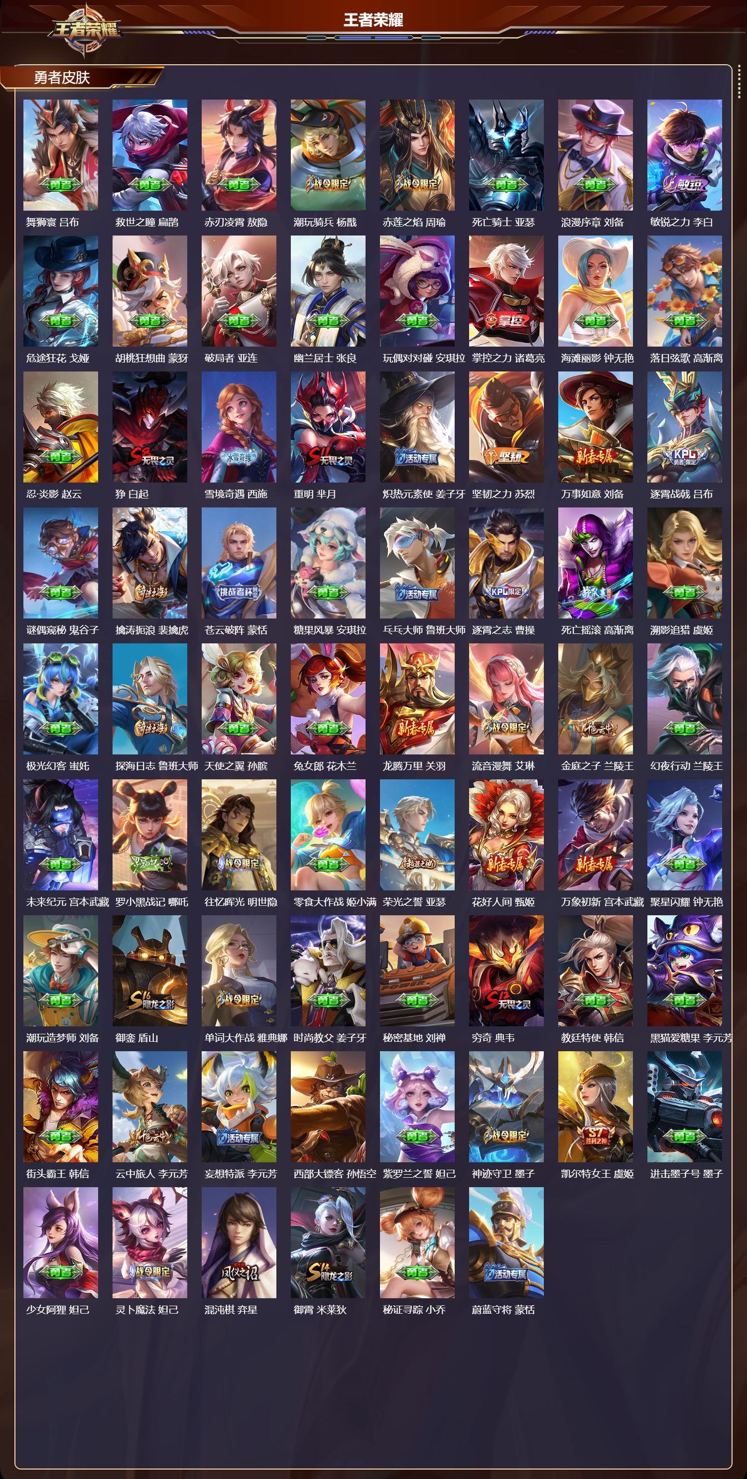 WZMK4276186王者荣耀账号详情图6