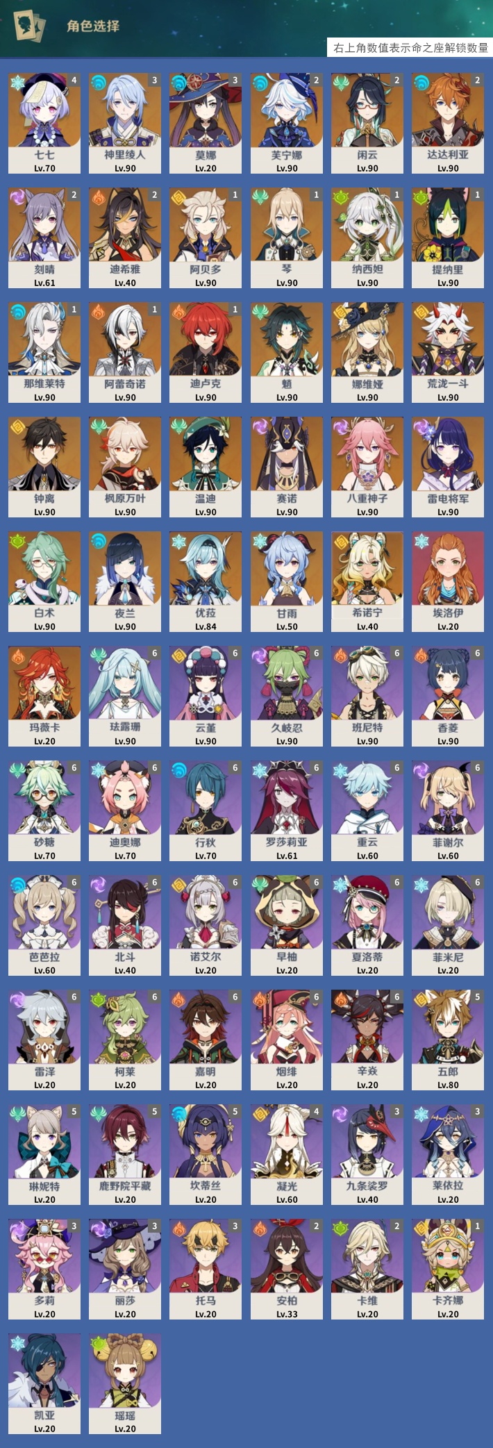 YSMK44032原神账号详情图3