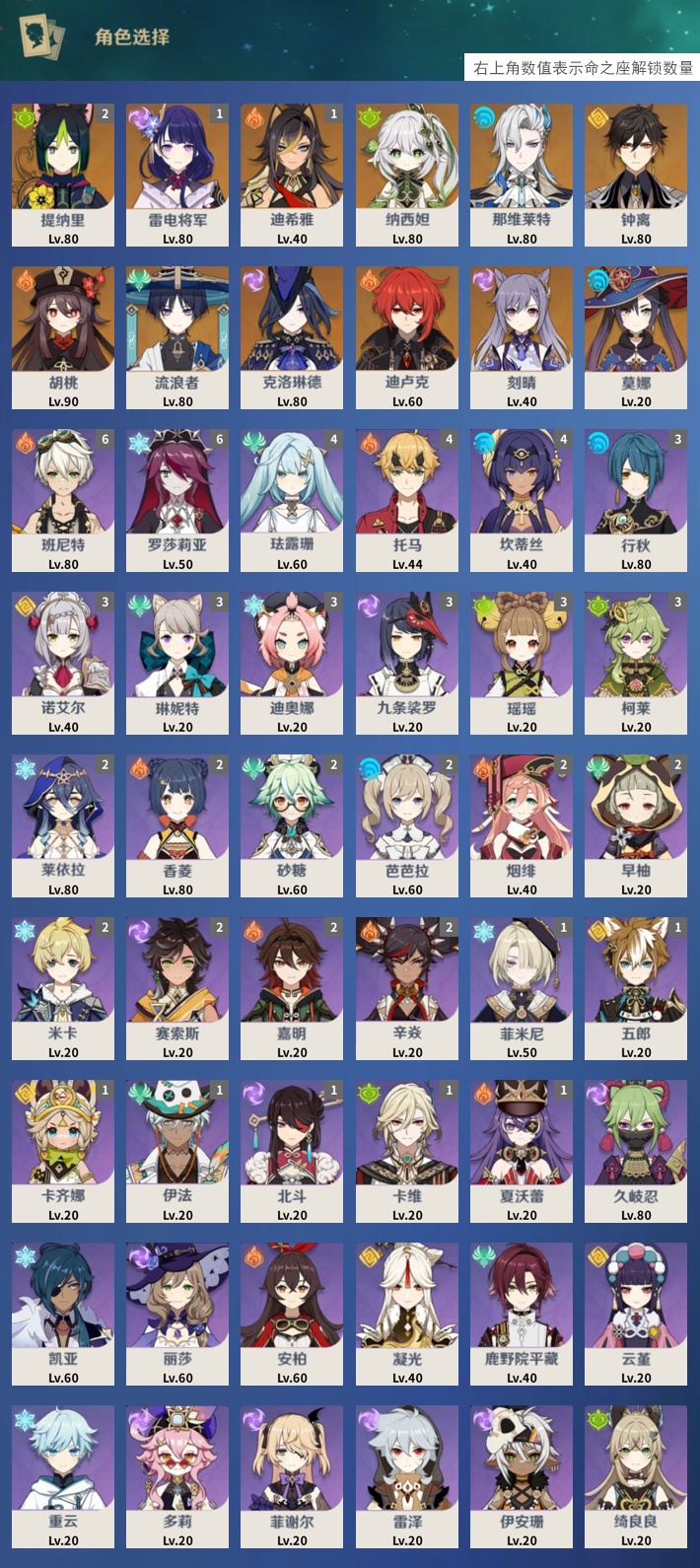 YSMK44072原神账号详情图3