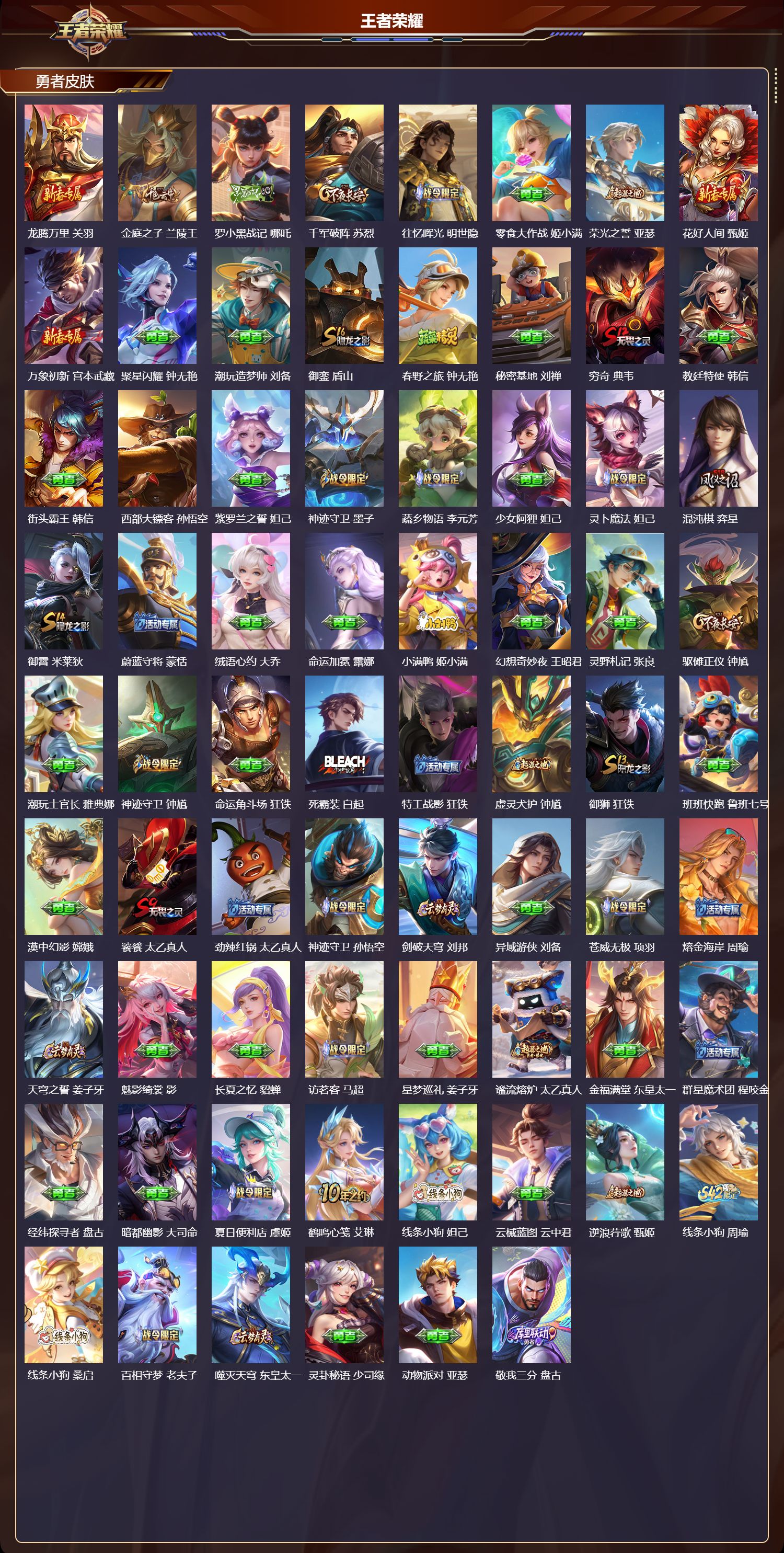 WZMK4276263王者荣耀账号详情图6