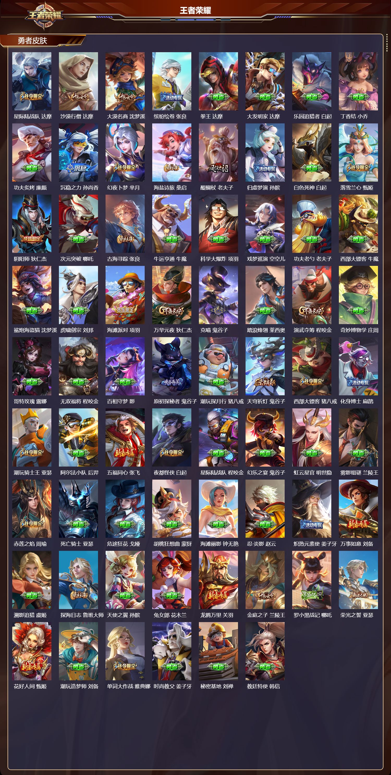 WZMK4276256王者荣耀账号详情图3