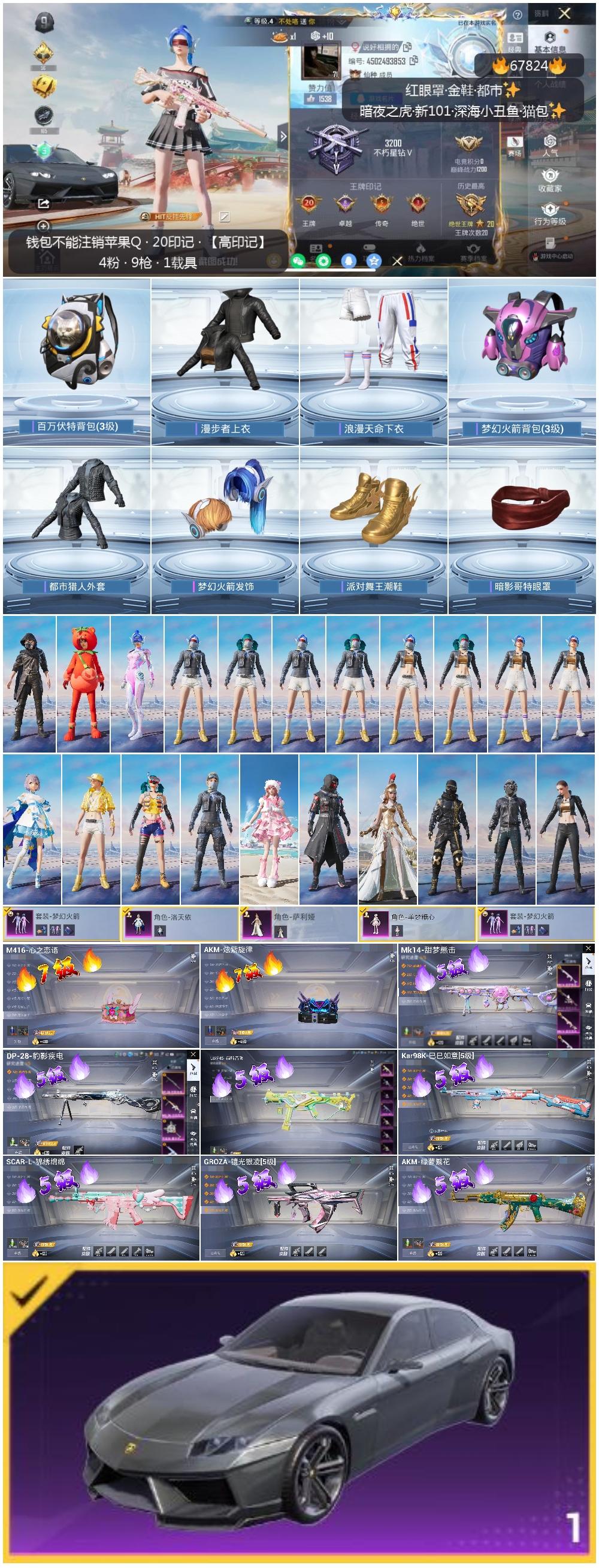 HPCMW4168856和平精英账号详情图3