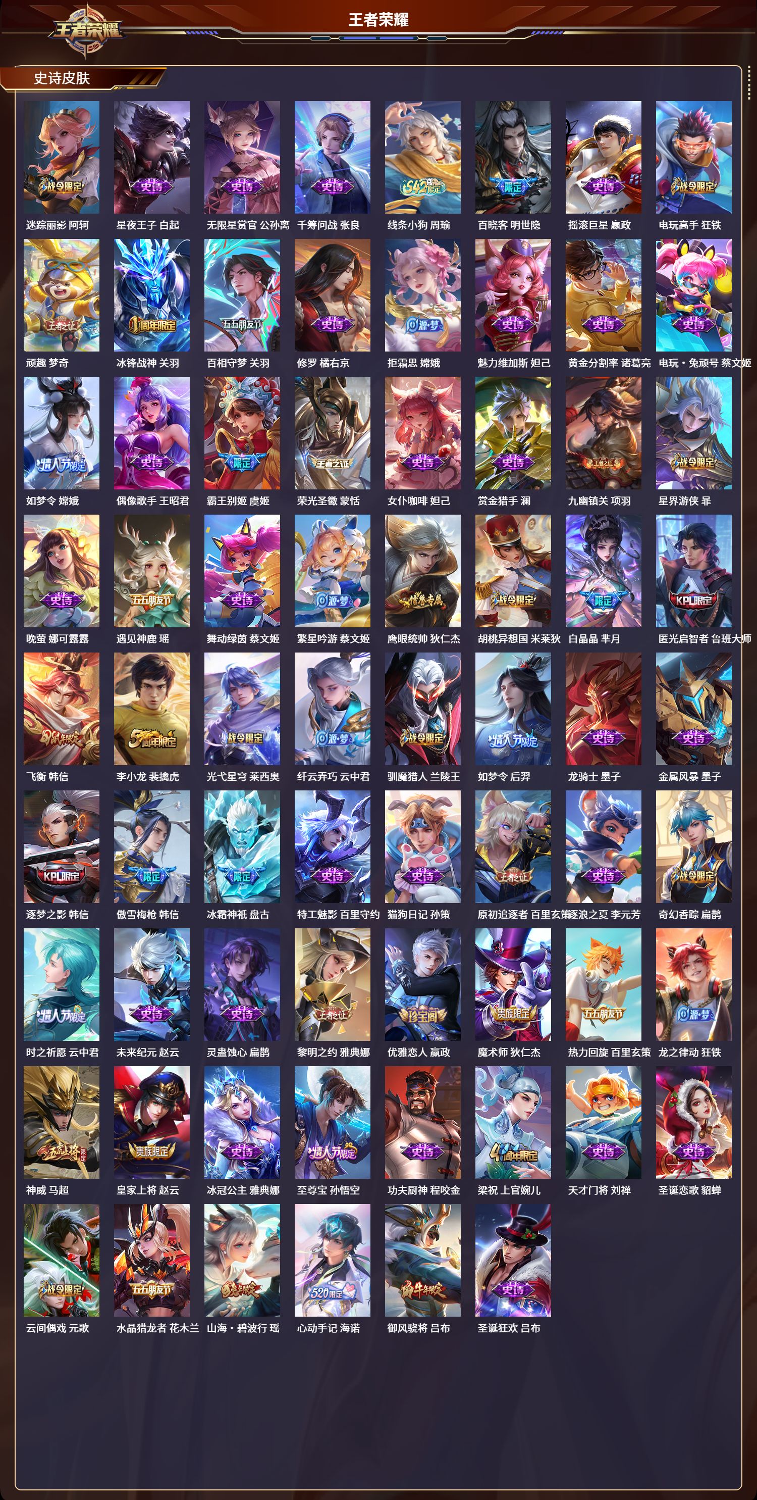 WZLX4277308王者荣耀账号详情图3