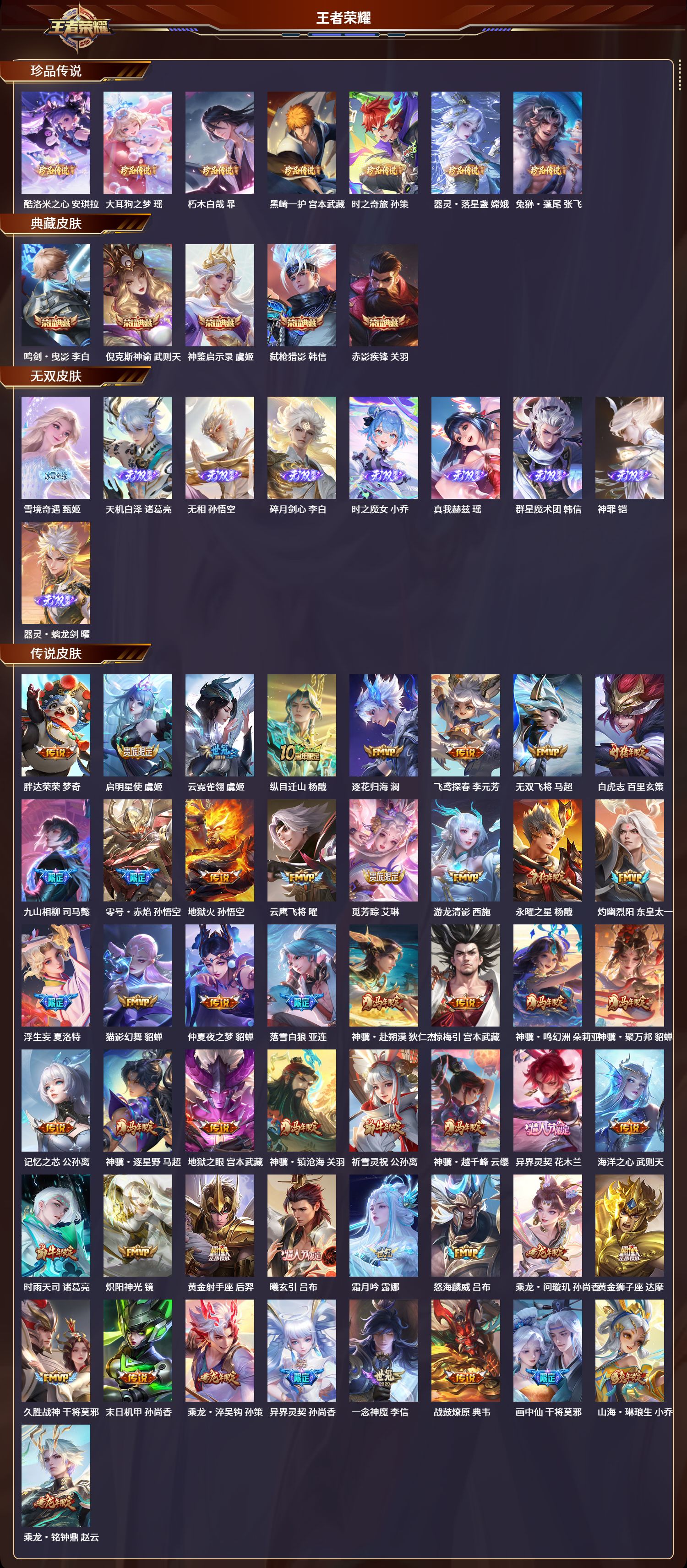 WZLX4277258王者荣耀账号详情图2