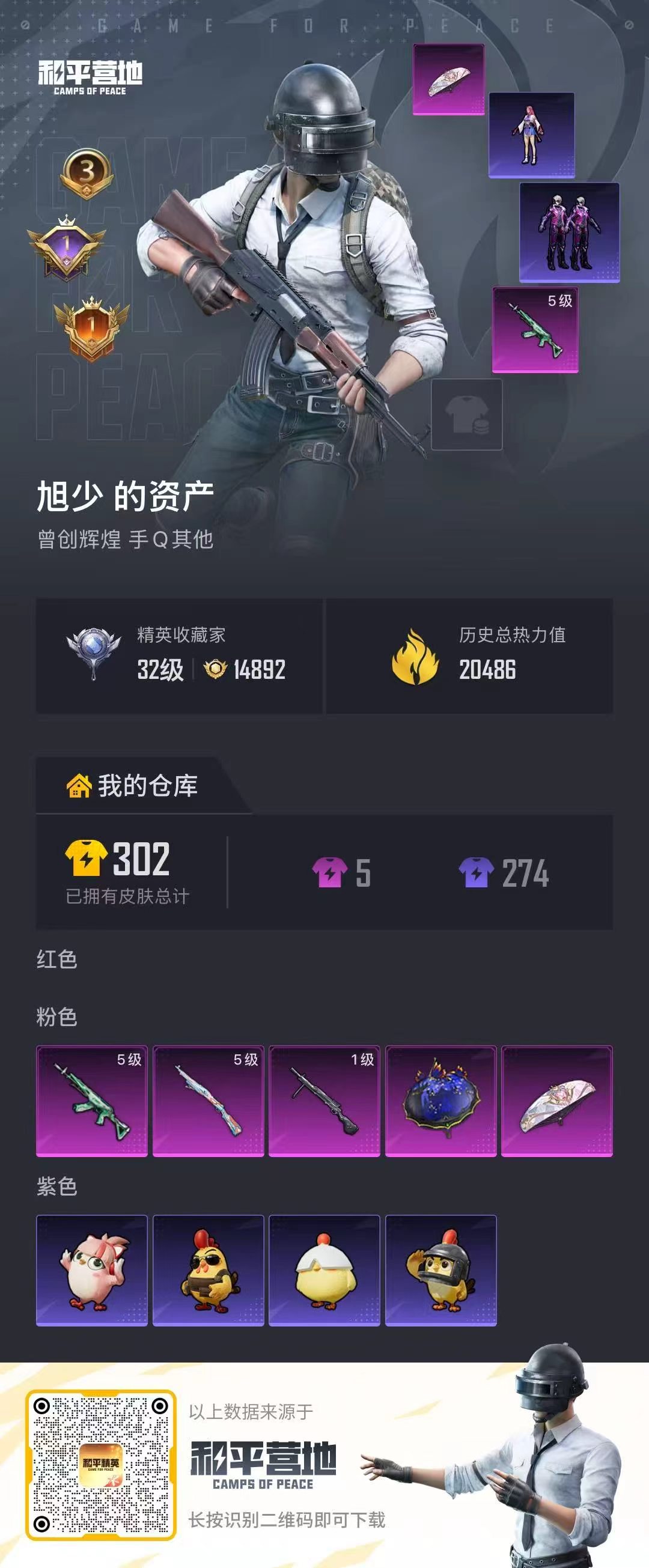 HPCMW4165601和平精英账号详情图1