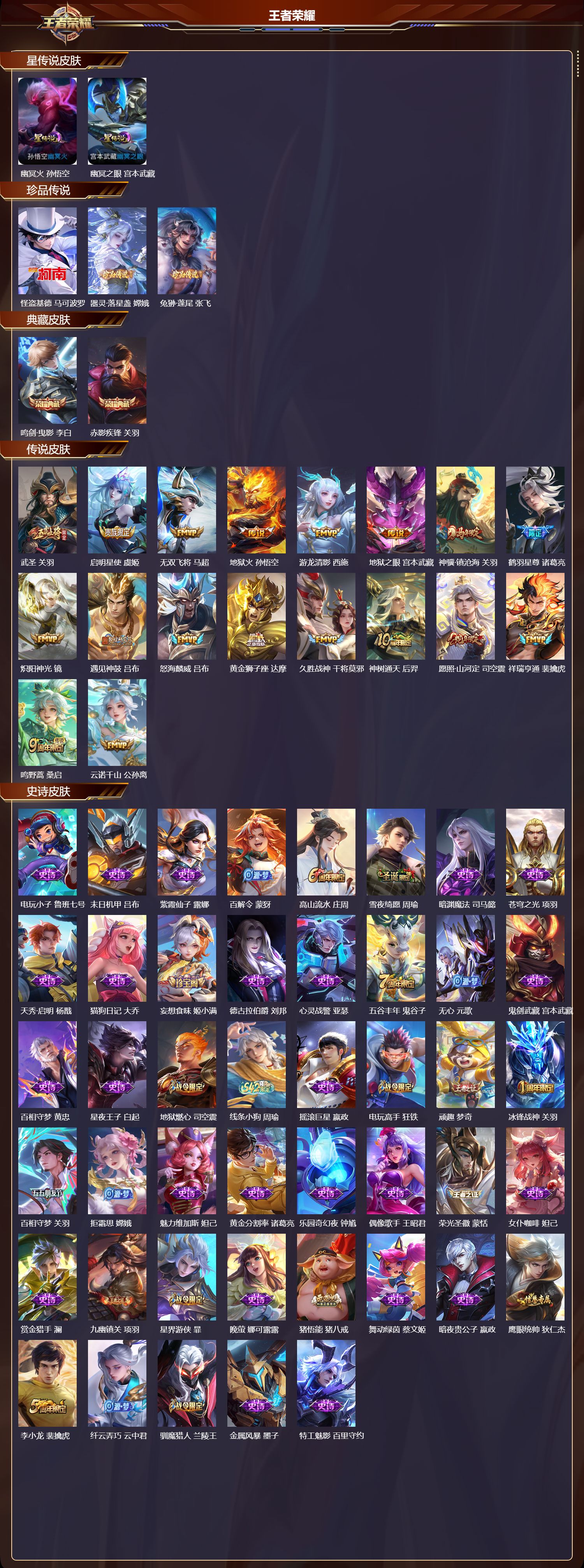 WZQM4276272王者荣耀账号详情图2