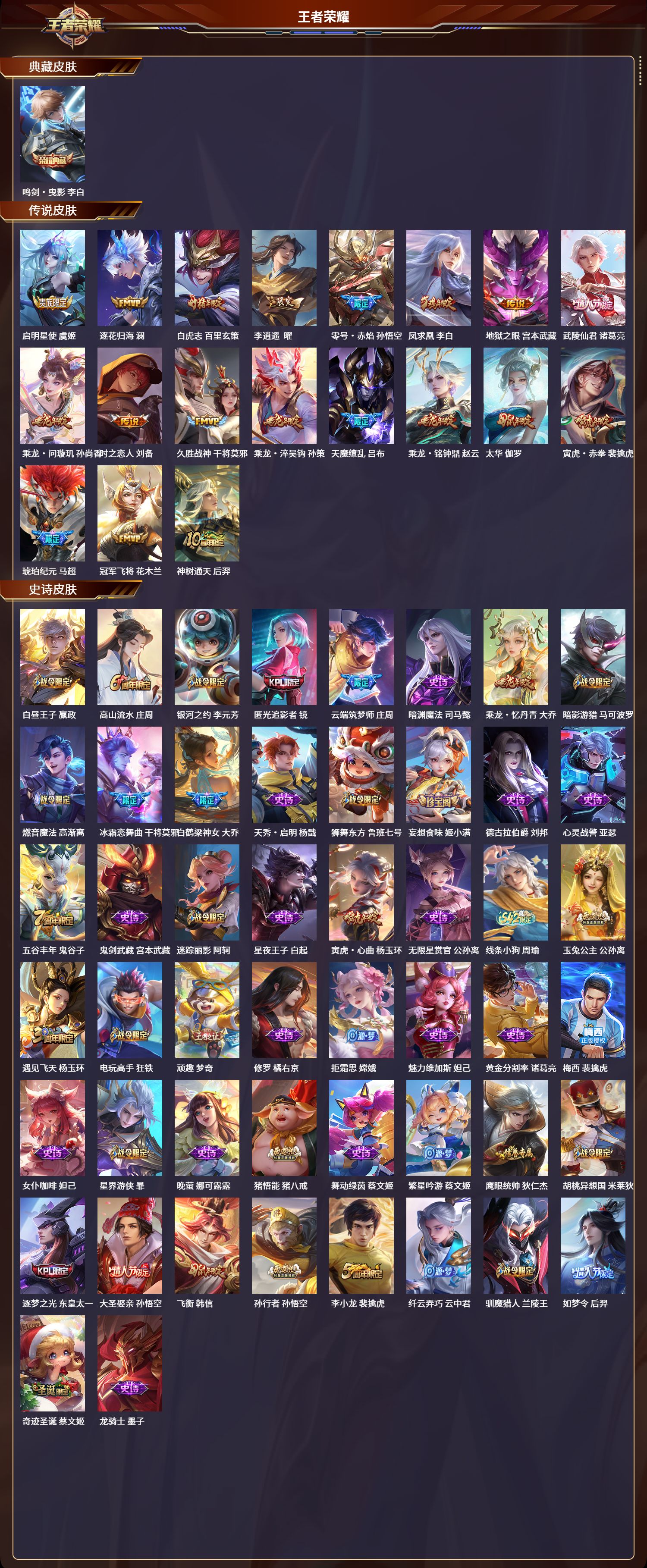 WZLX4277244王者荣耀账号详情图2