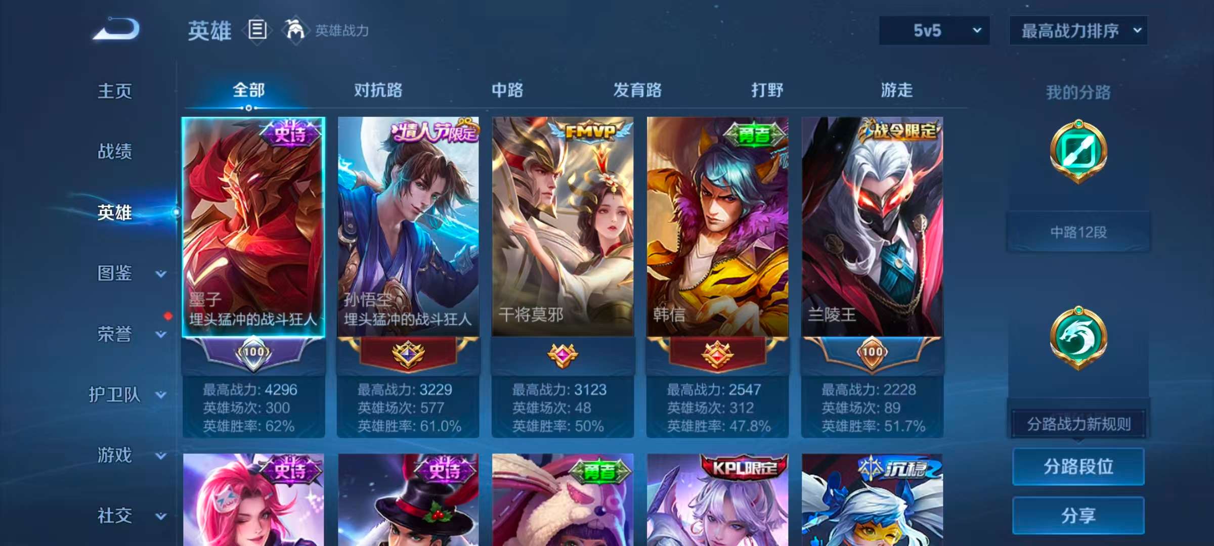 WZCMW4298883王者荣耀账号详情图5