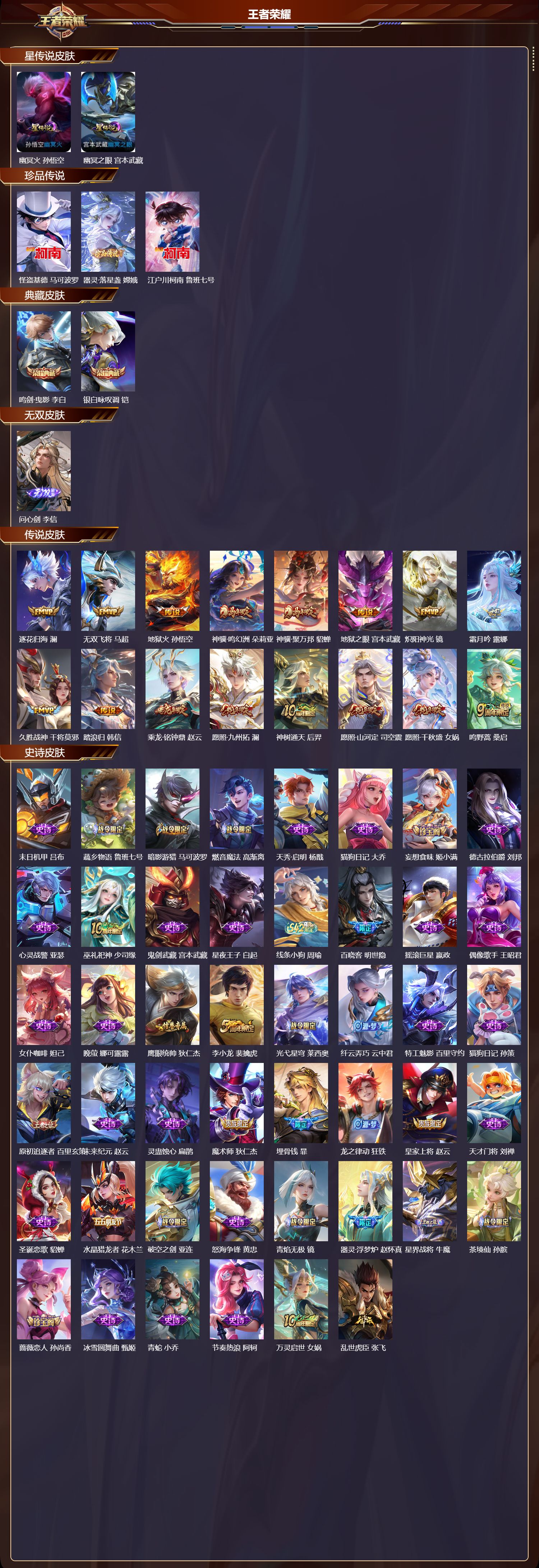 WZQM4276296王者荣耀账号详情图2 WZQM4276296王者荣耀账号详情图2