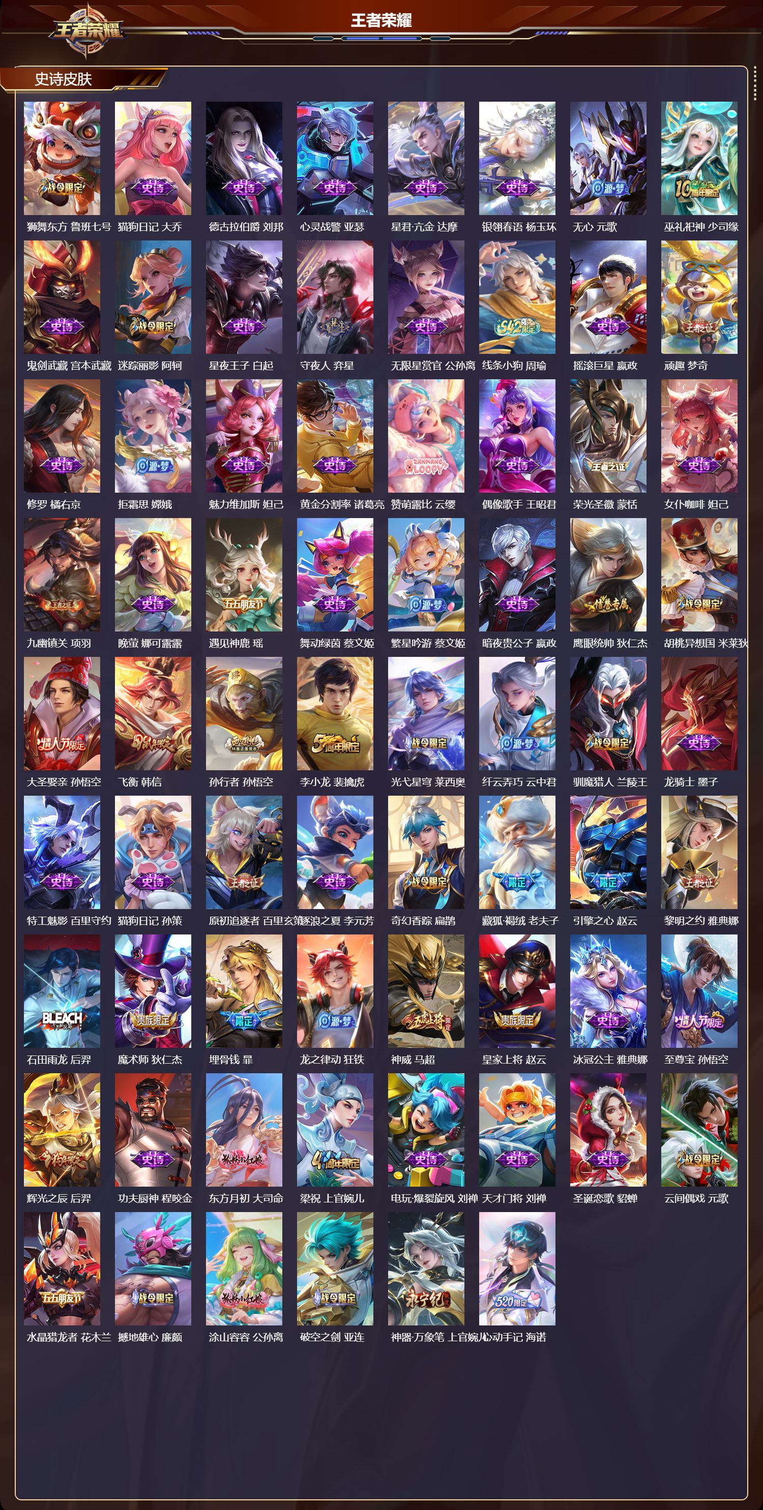 WZMK4276263王者荣耀账号详情图3