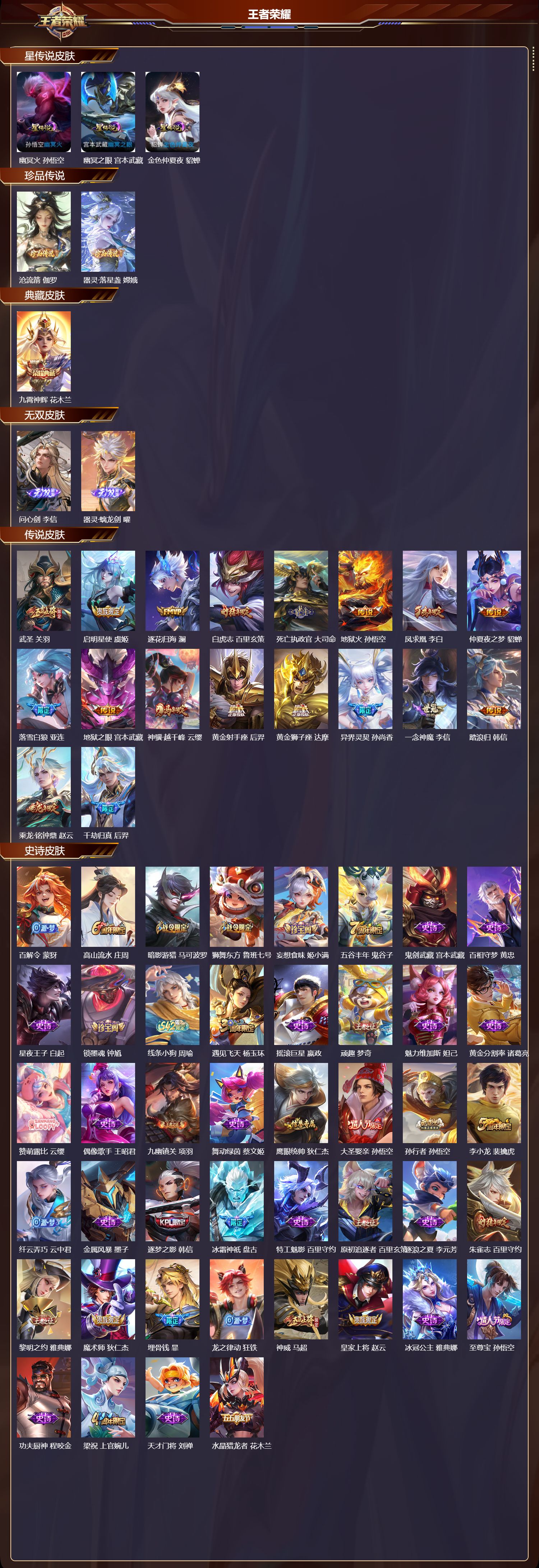 WZQM4276239王者荣耀账号详情图2