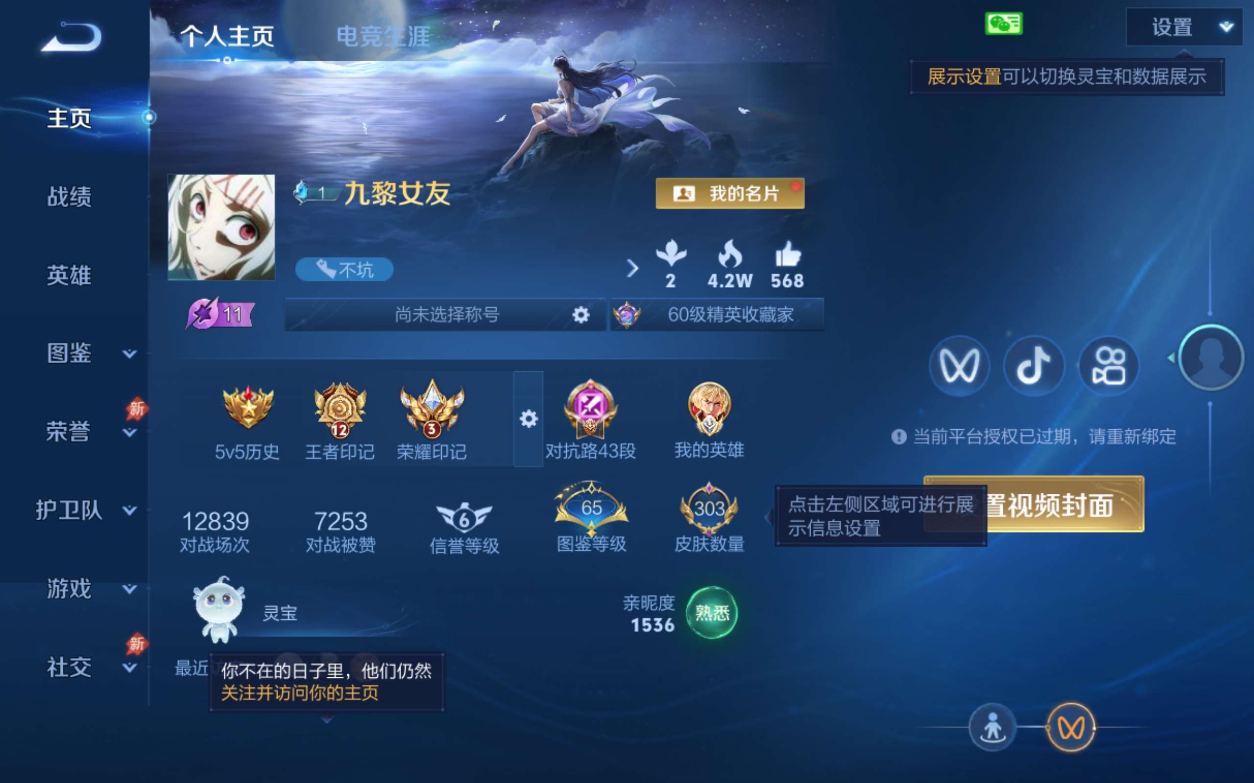 WZCMW4300409王者荣耀账号详情图1