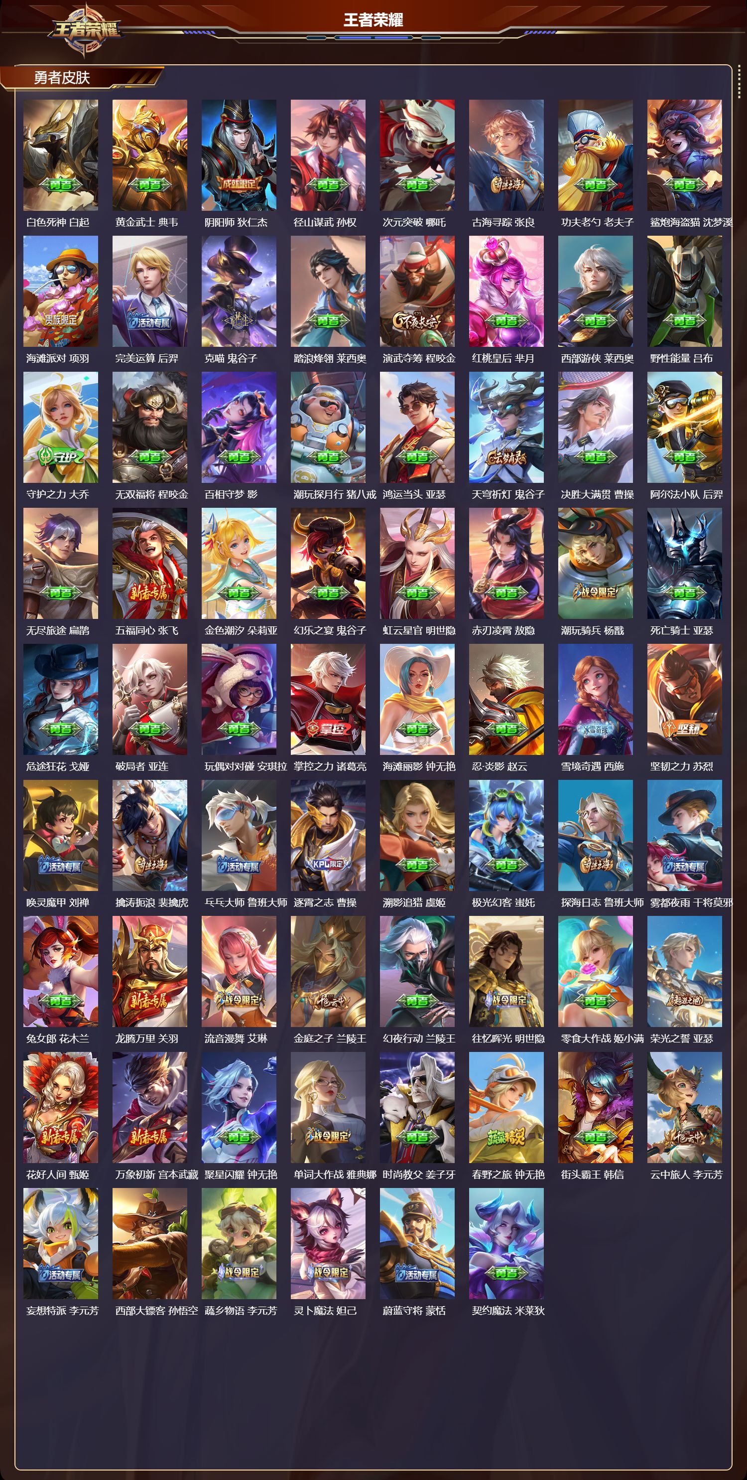 WZQM4321608王者荣耀账号详情图4