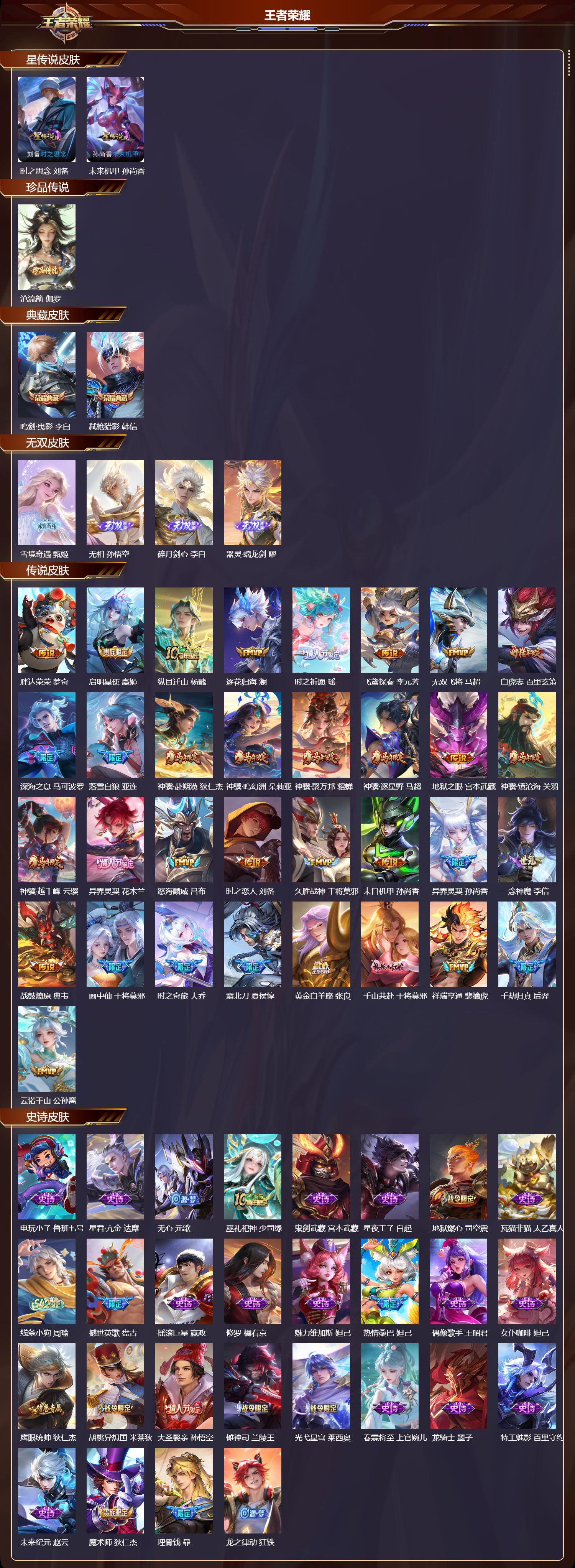 WZMK4321036王者荣耀账号详情图1