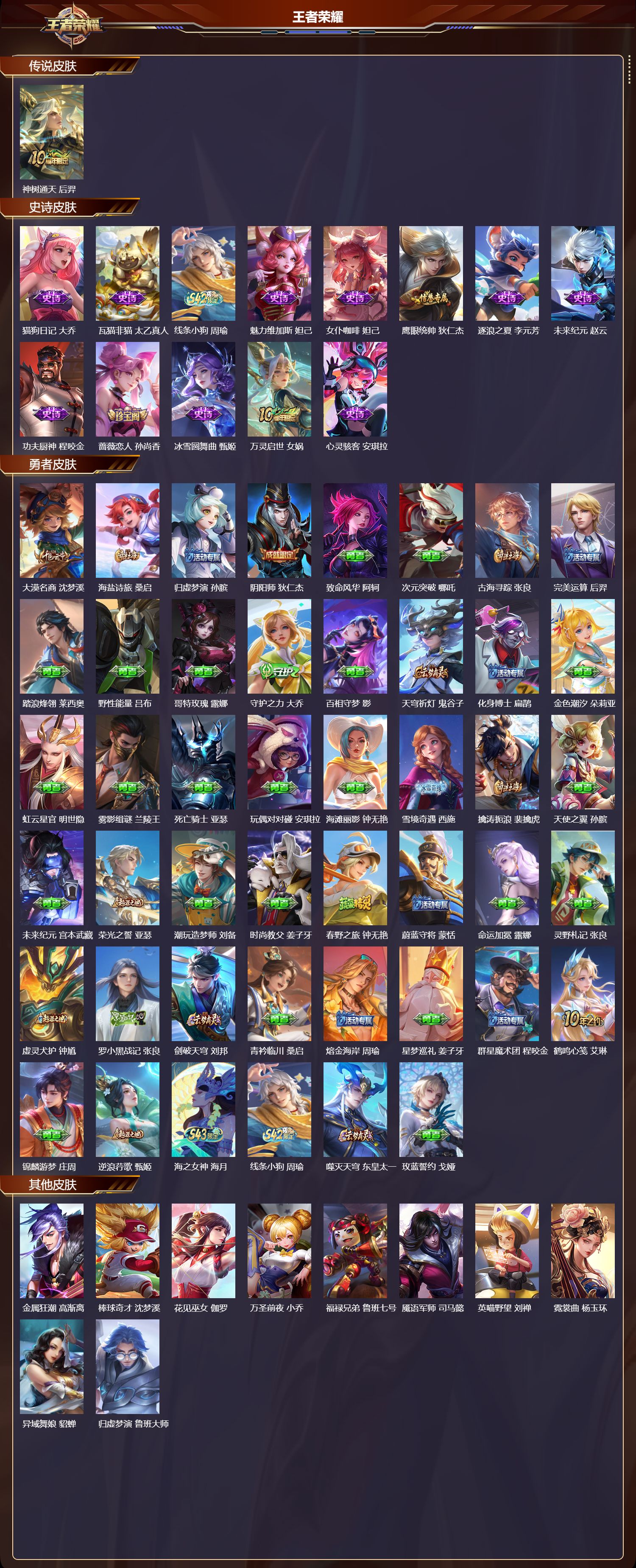 WZMK4321056王者荣耀账号详情图1