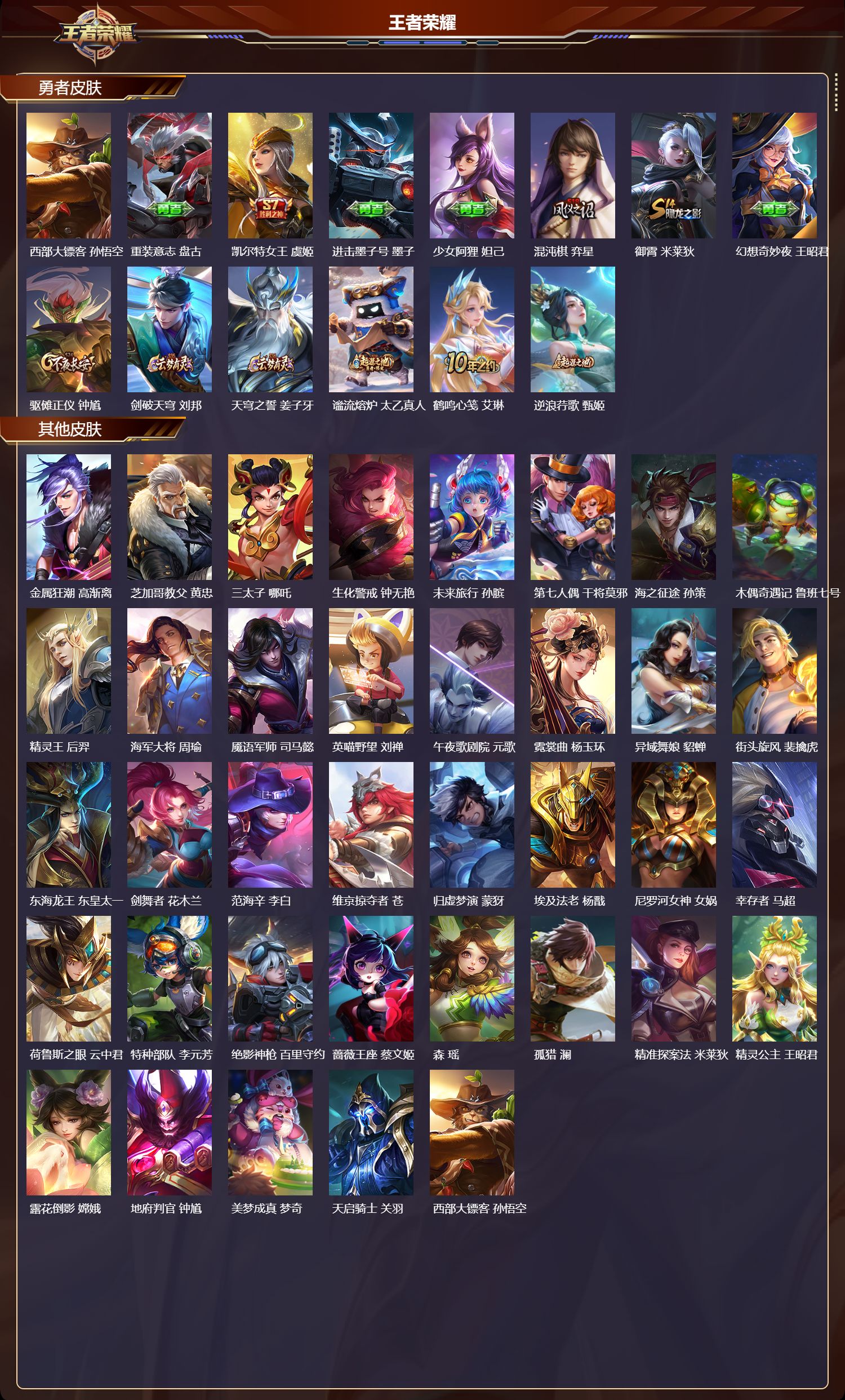 WZMK4321061王者荣耀账号详情图2