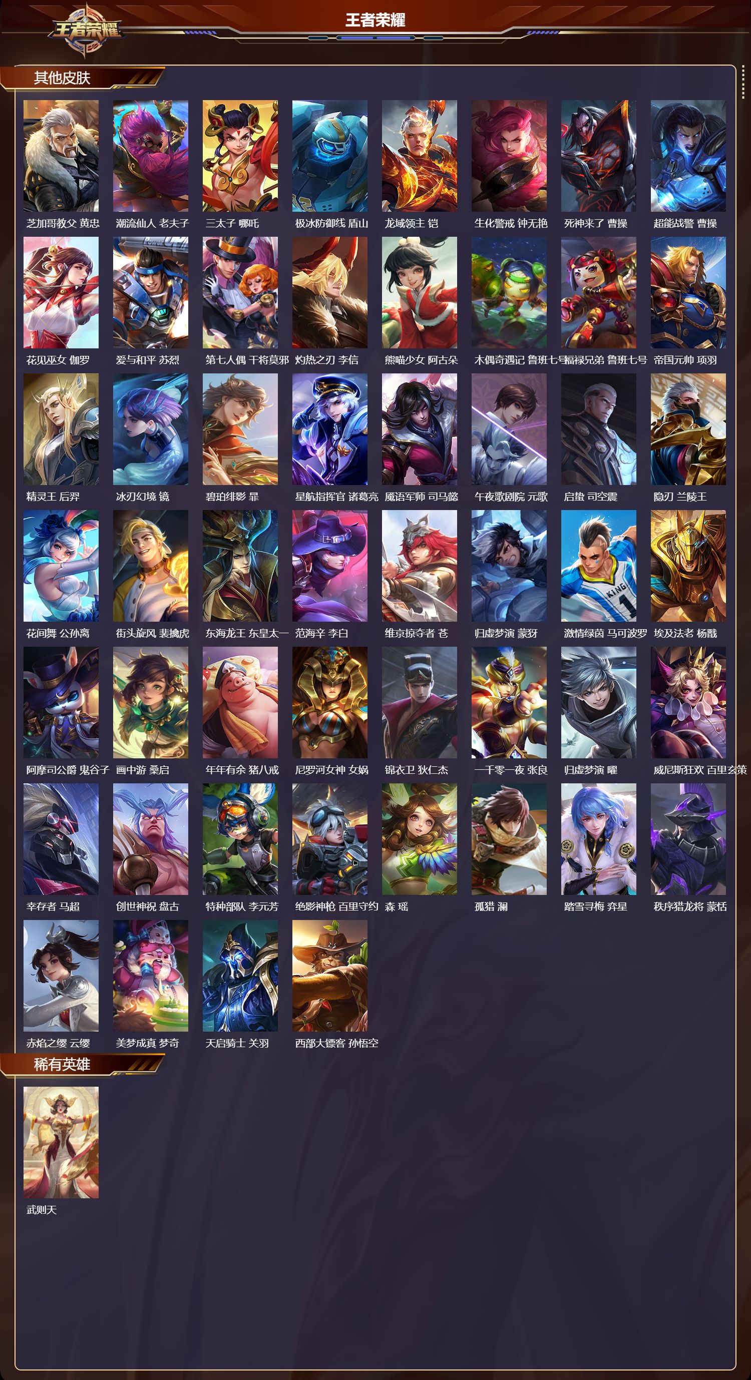 WZMK4321053王者荣耀账号详情图5