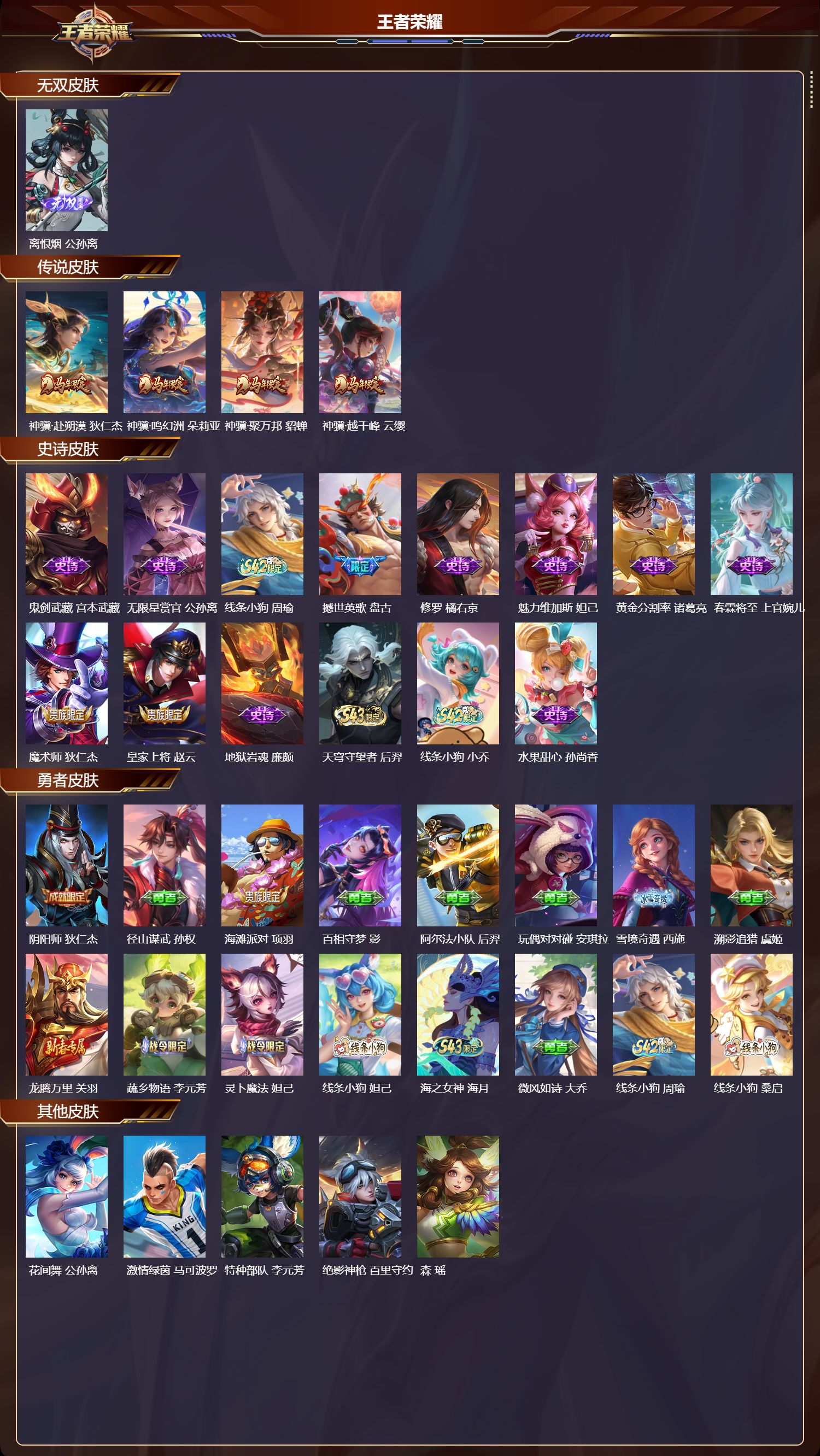 WZMK4321199王者荣耀账号详情图1