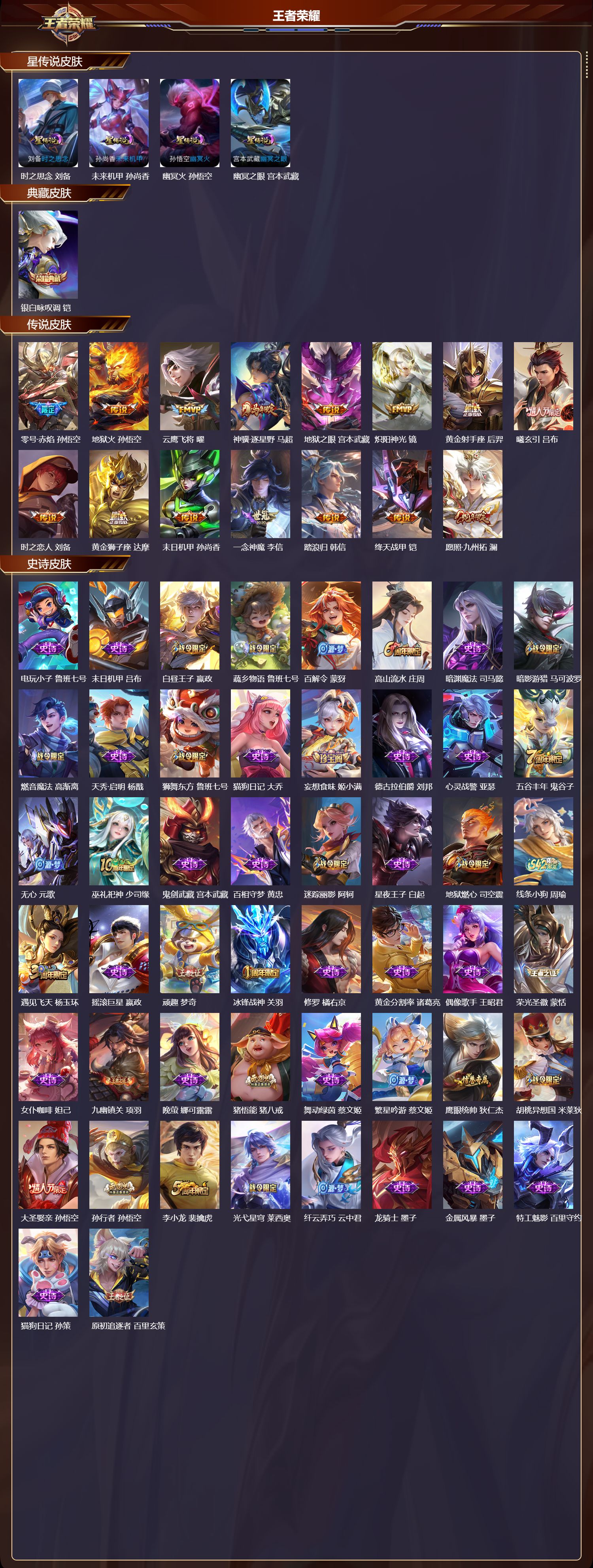 WZMK4321053王者荣耀账号详情图1