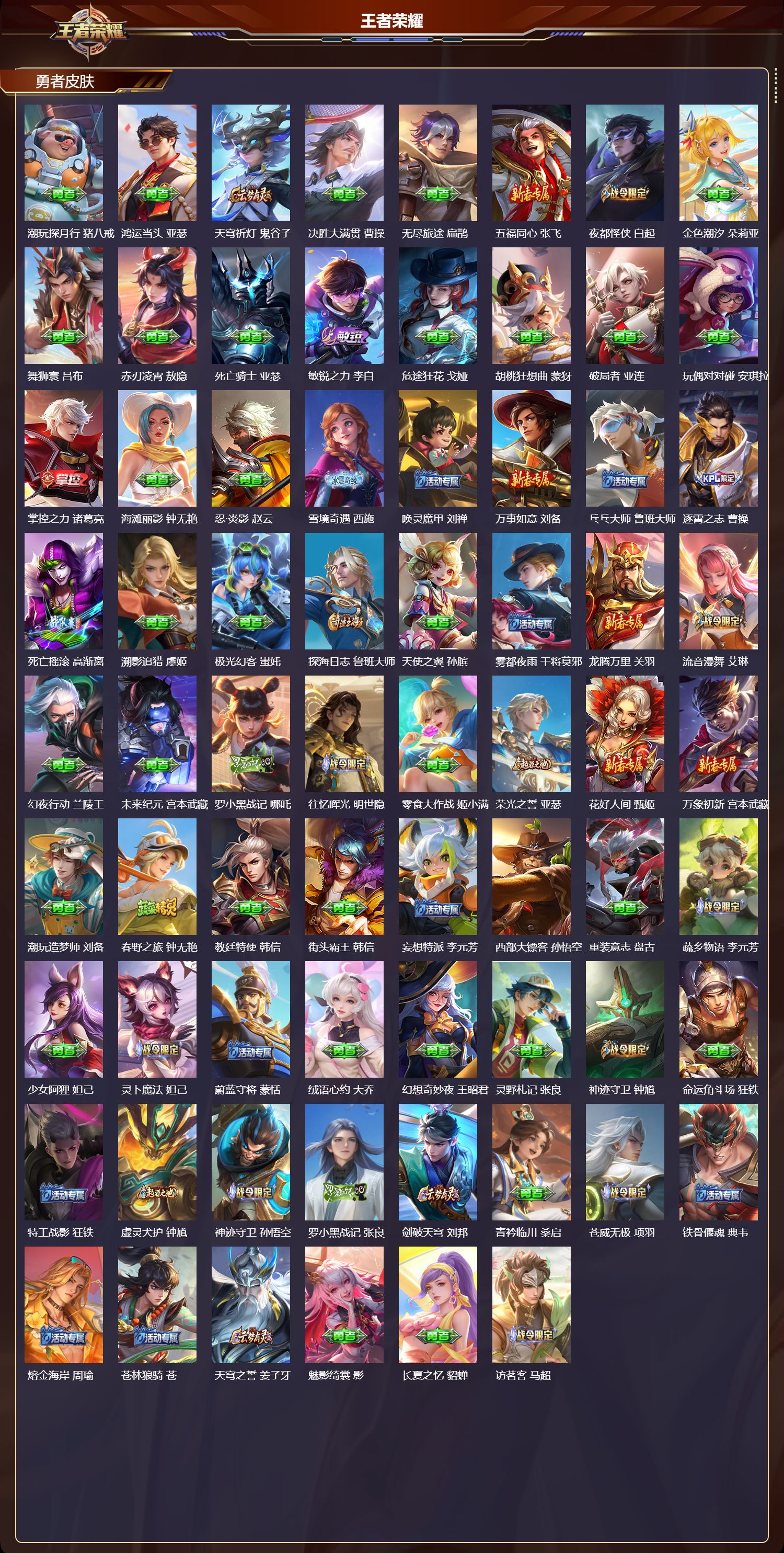 WZQM4321615王者荣耀账号详情图4