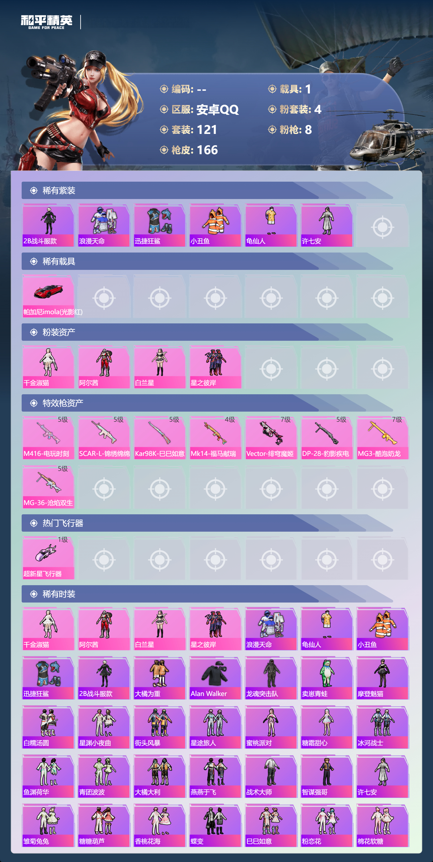 HPCMW4195984和平精英账号详情图1