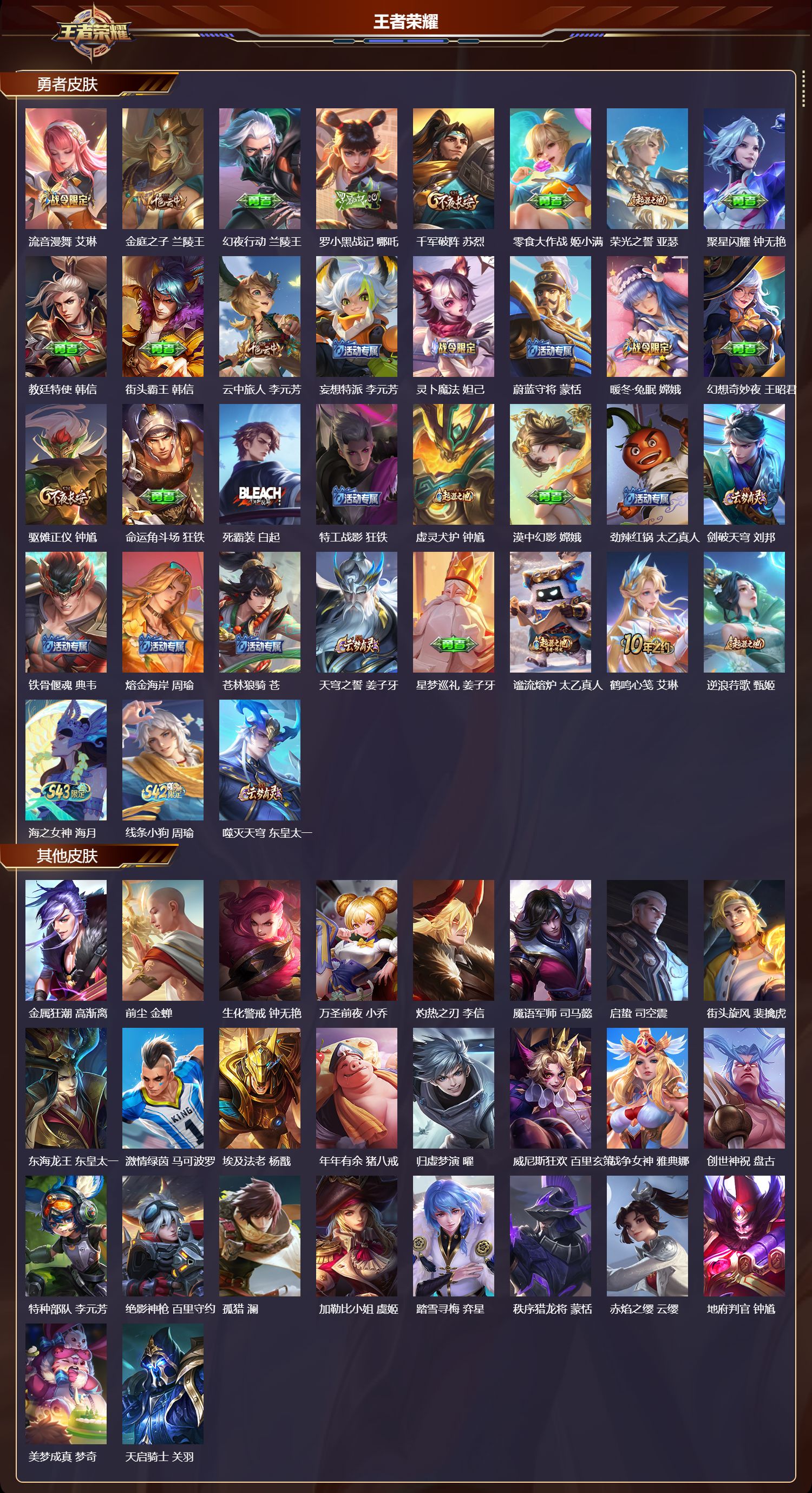 WZMK4321070王者荣耀账号详情图3