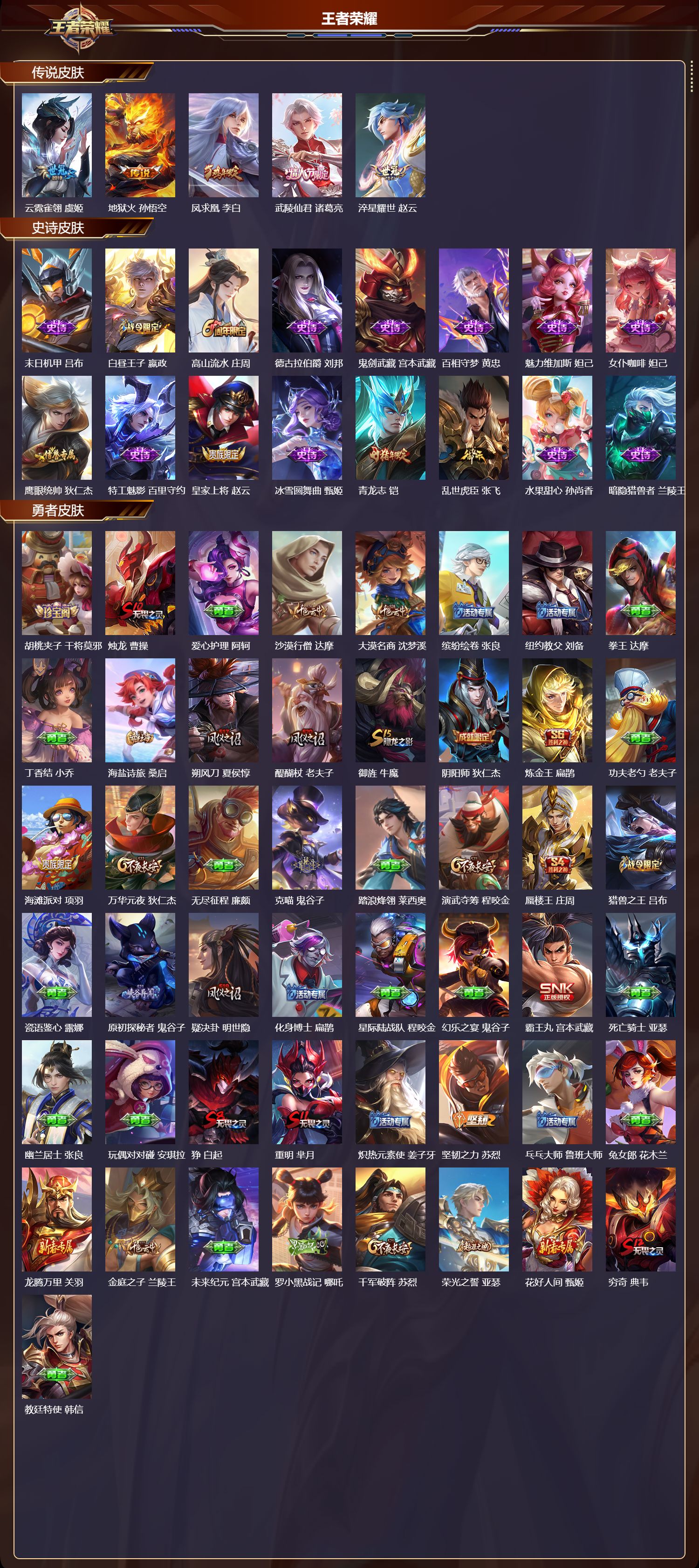 WZMK4321061王者荣耀账号详情图1