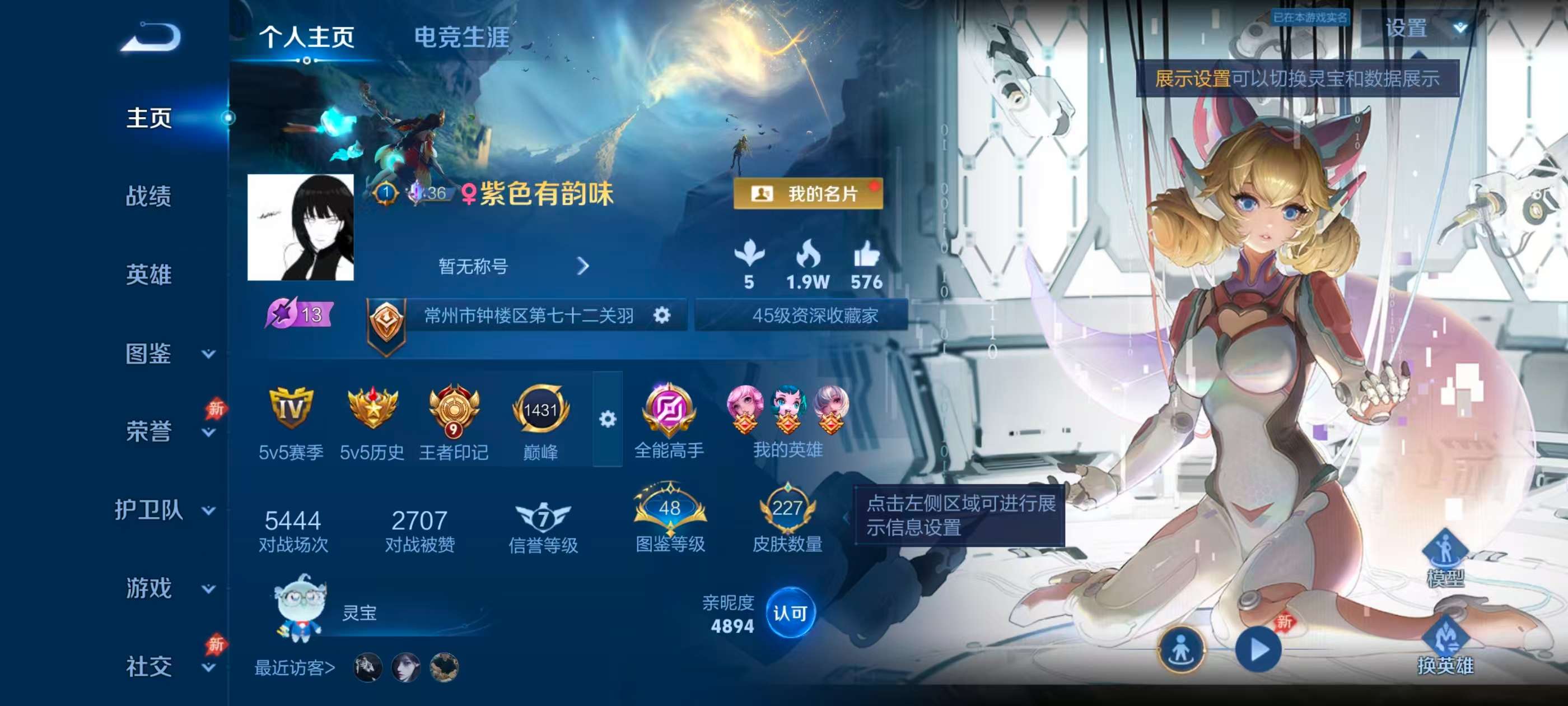 WZCMW4338915王者荣耀账号详情图1