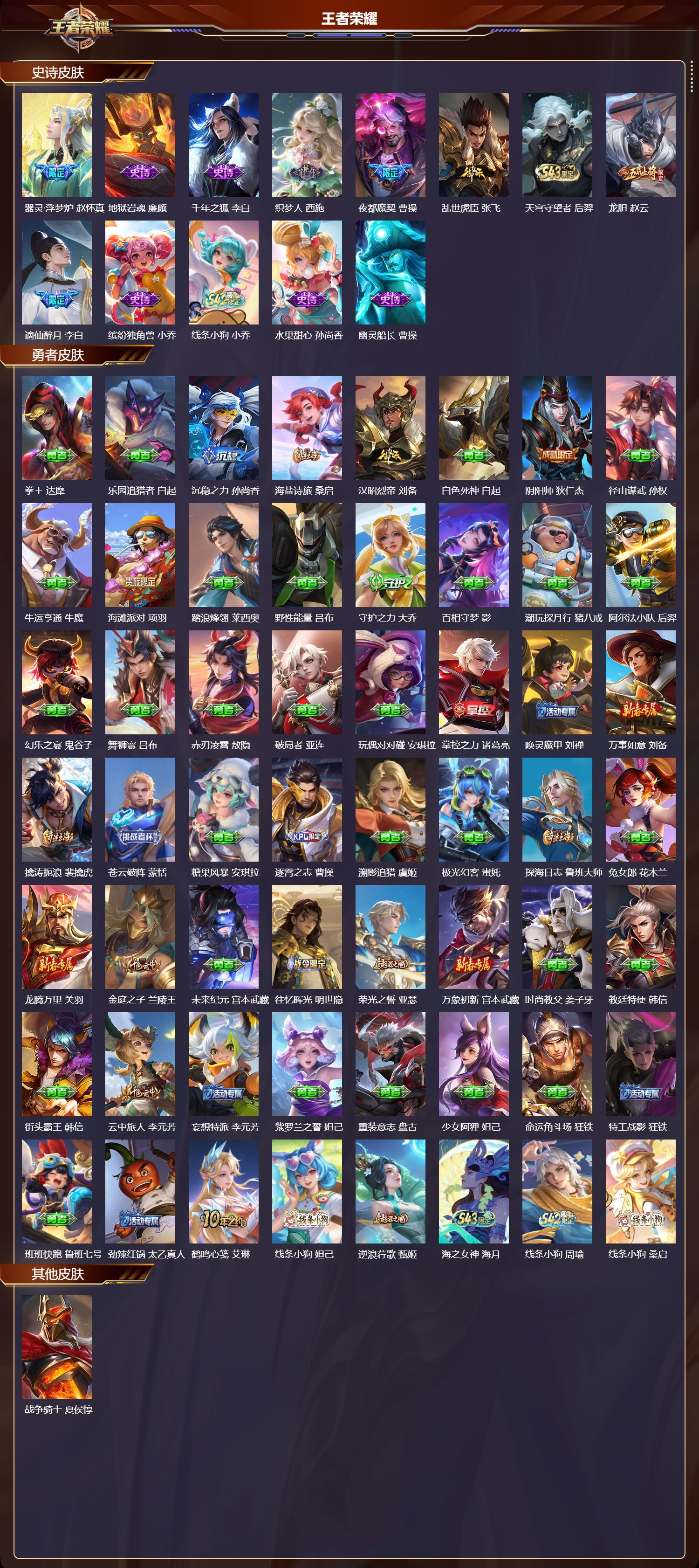 WZQM4321430王者荣耀账号详情图3