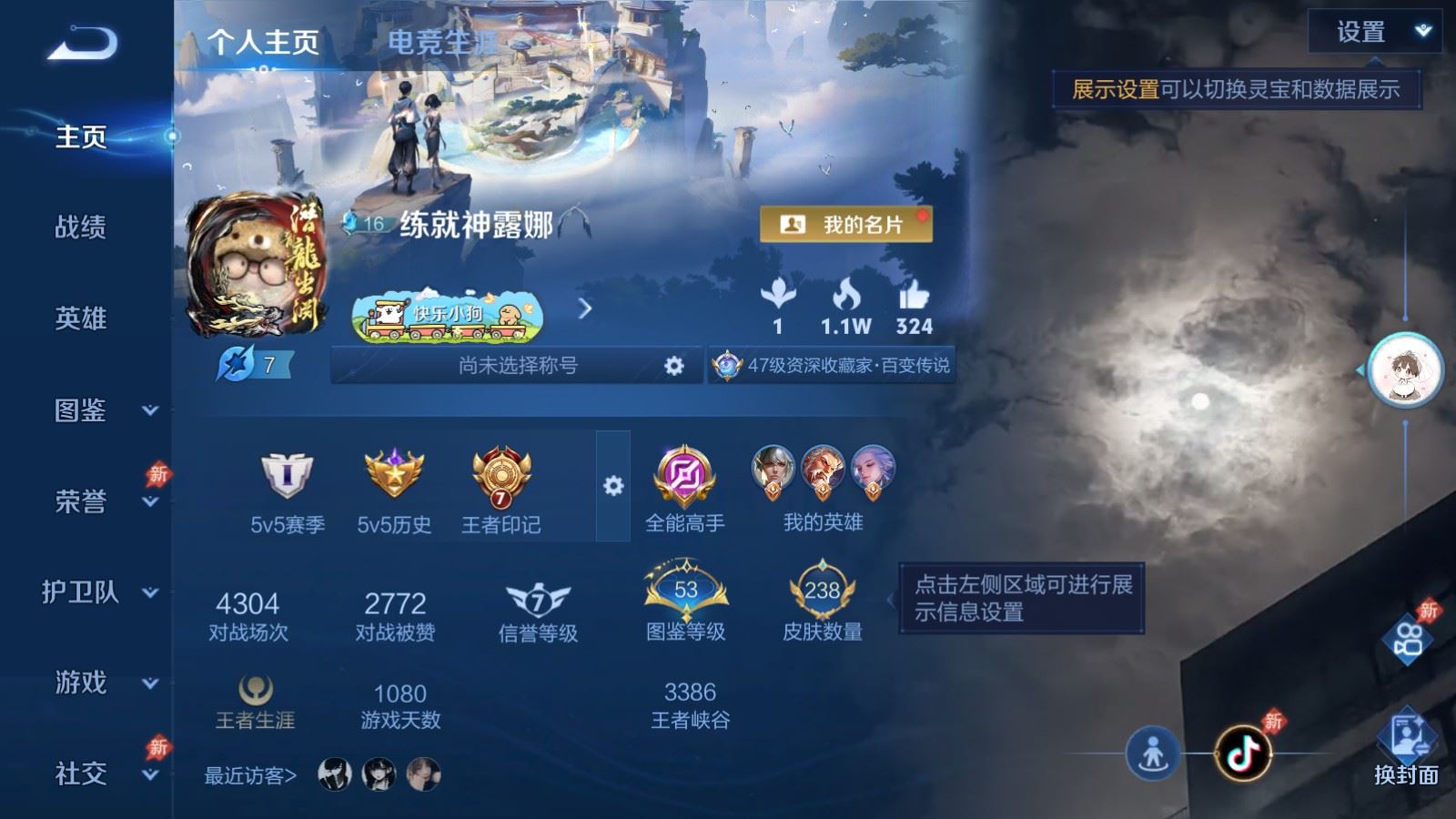 WZCMW4339019王者荣耀账号详情图1