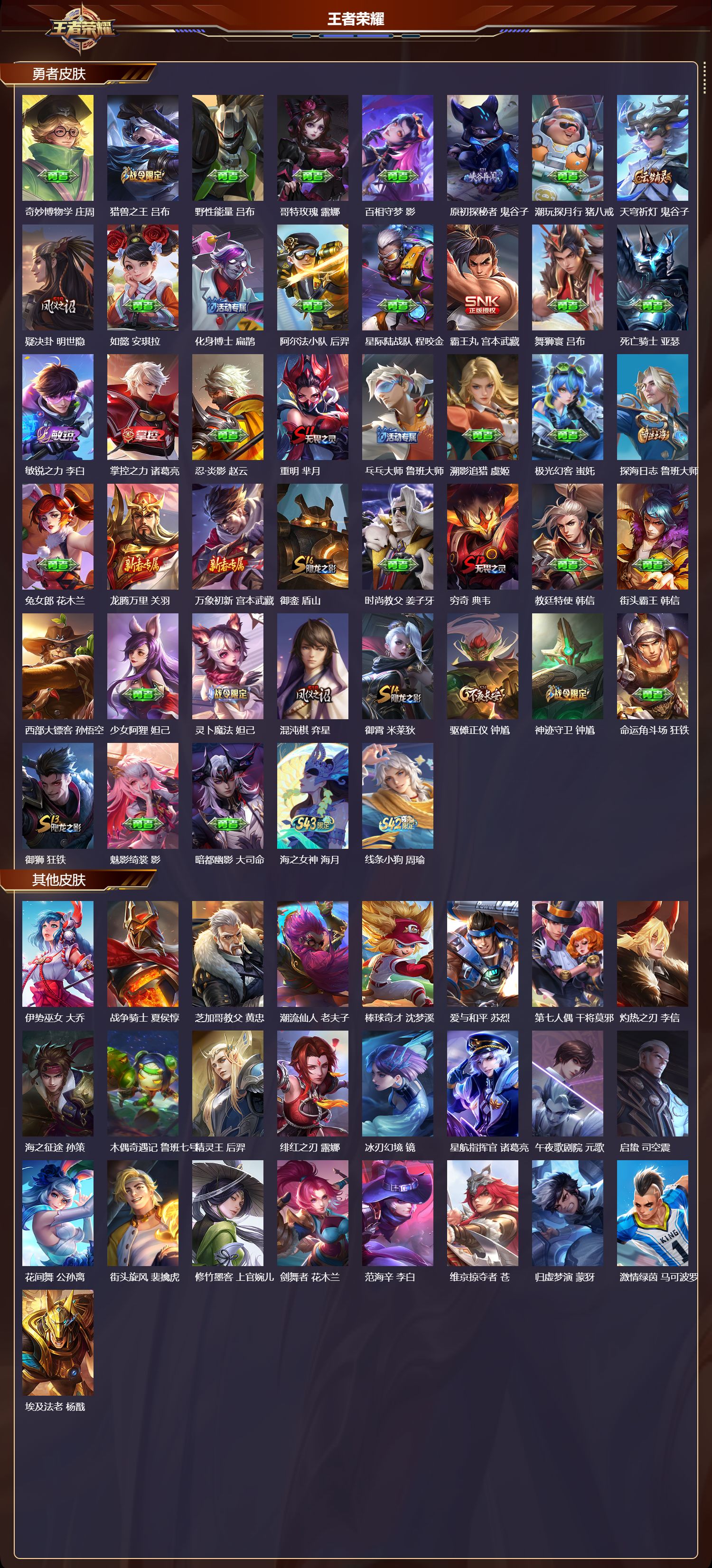 WZMK4321251王者荣耀账号详情图2