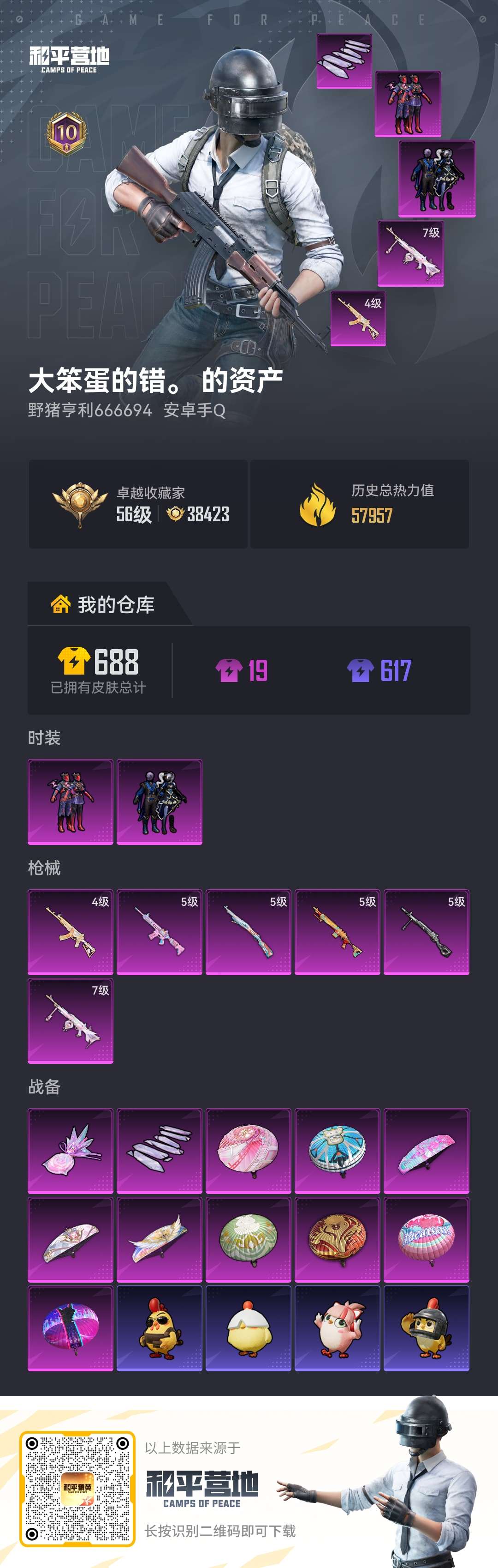 HPCMW4197537和平精英账号详情图1