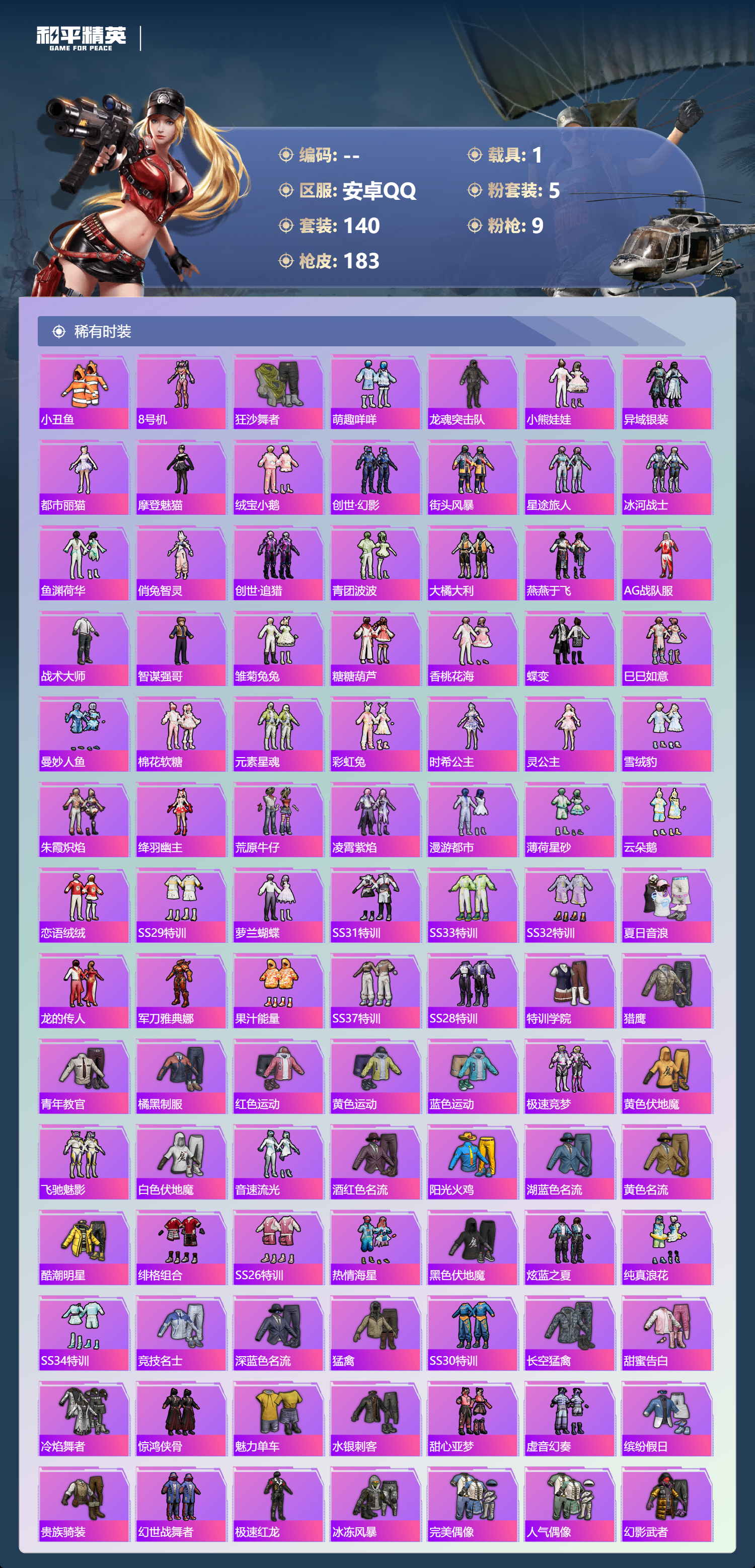 HPLX4184766和平精英账号详情图2