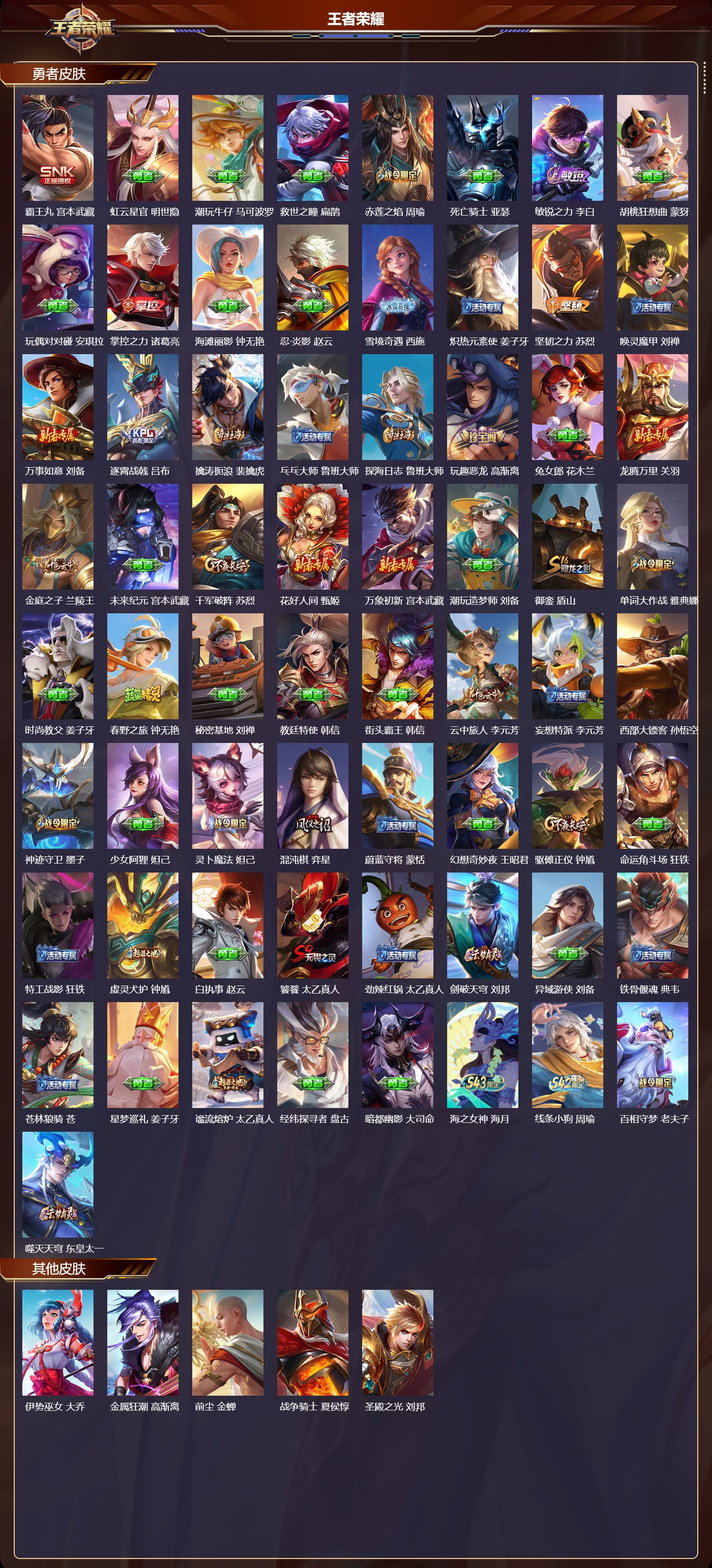 WZQM4323256王者荣耀账号详情图4