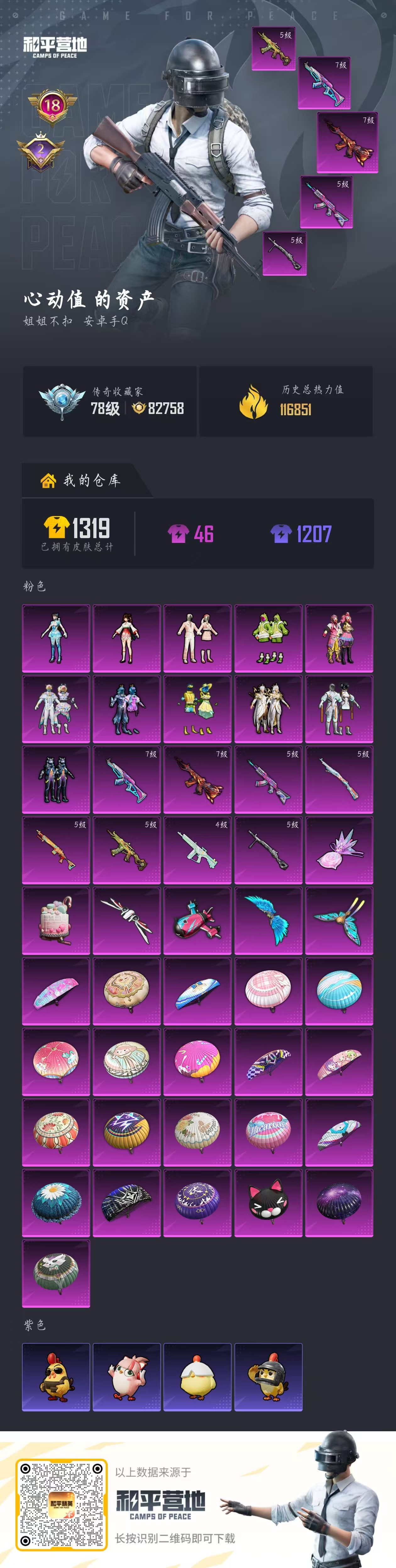 HPCMW4193158和平精英账号详情图1