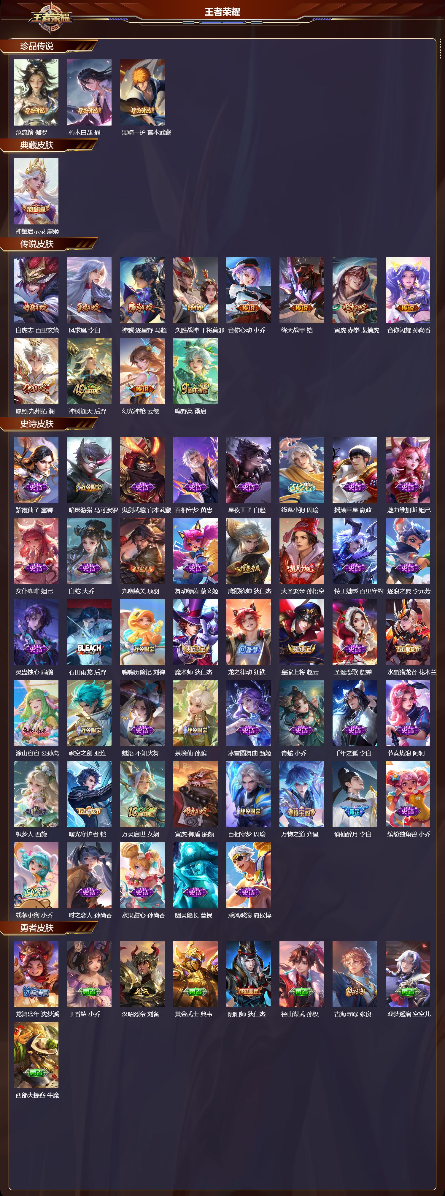 WZQM4324428王者荣耀账号详情图2