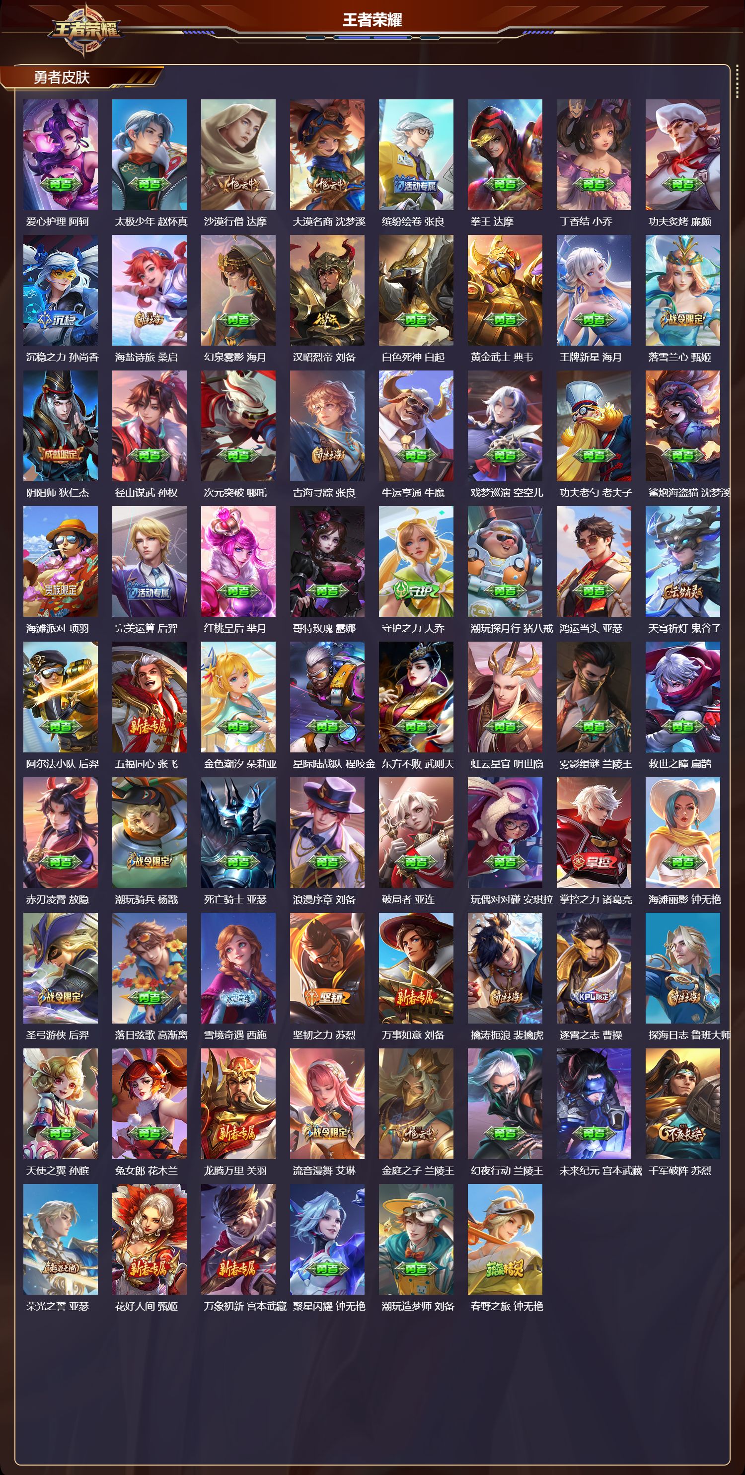 WZMK4322635王者荣耀账号详情图2