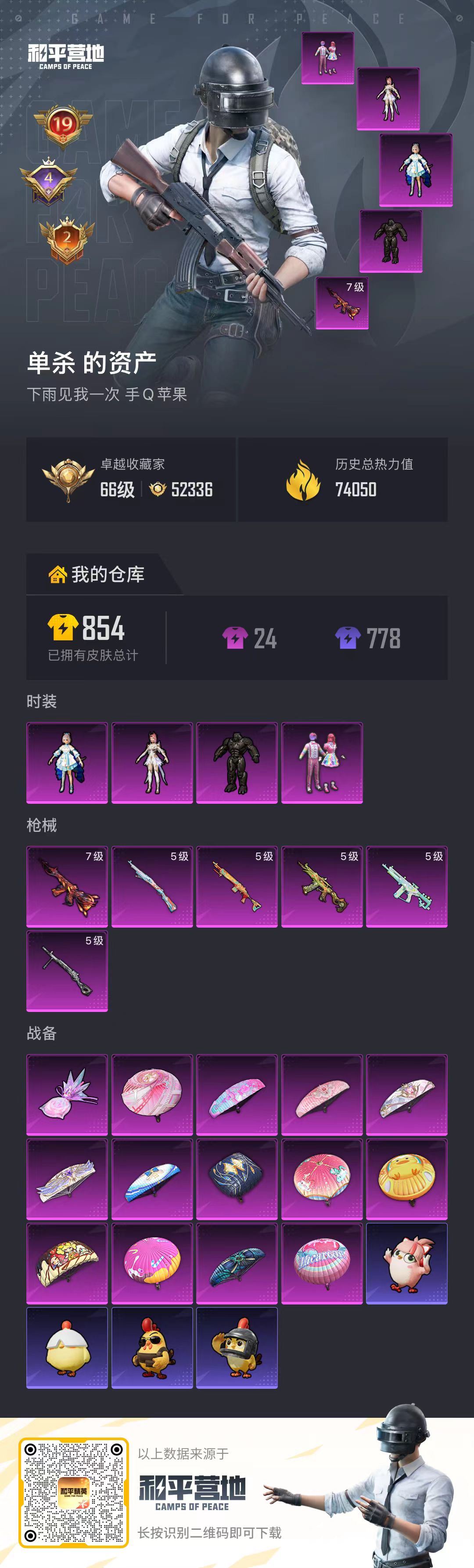 HPLX4184813和平精英账号详情图1