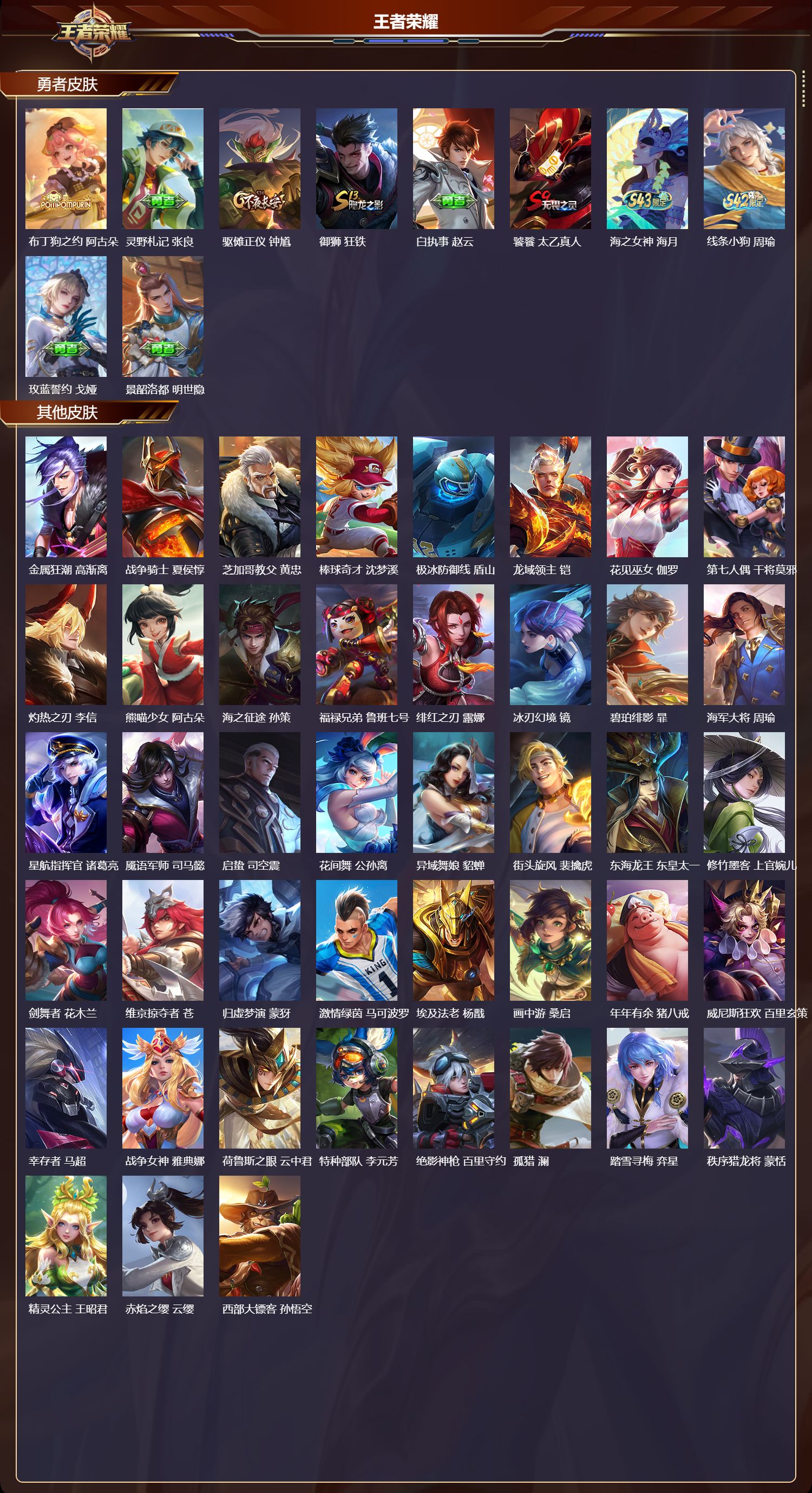 WZMK4322865王者荣耀账号详情图3