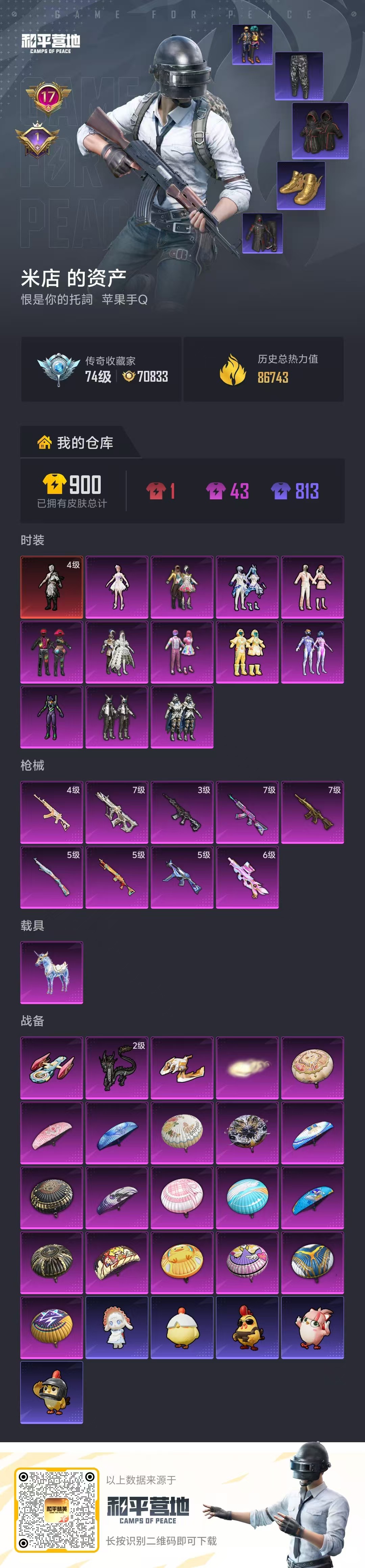 HPCMW4193186和平精英账号详情图1